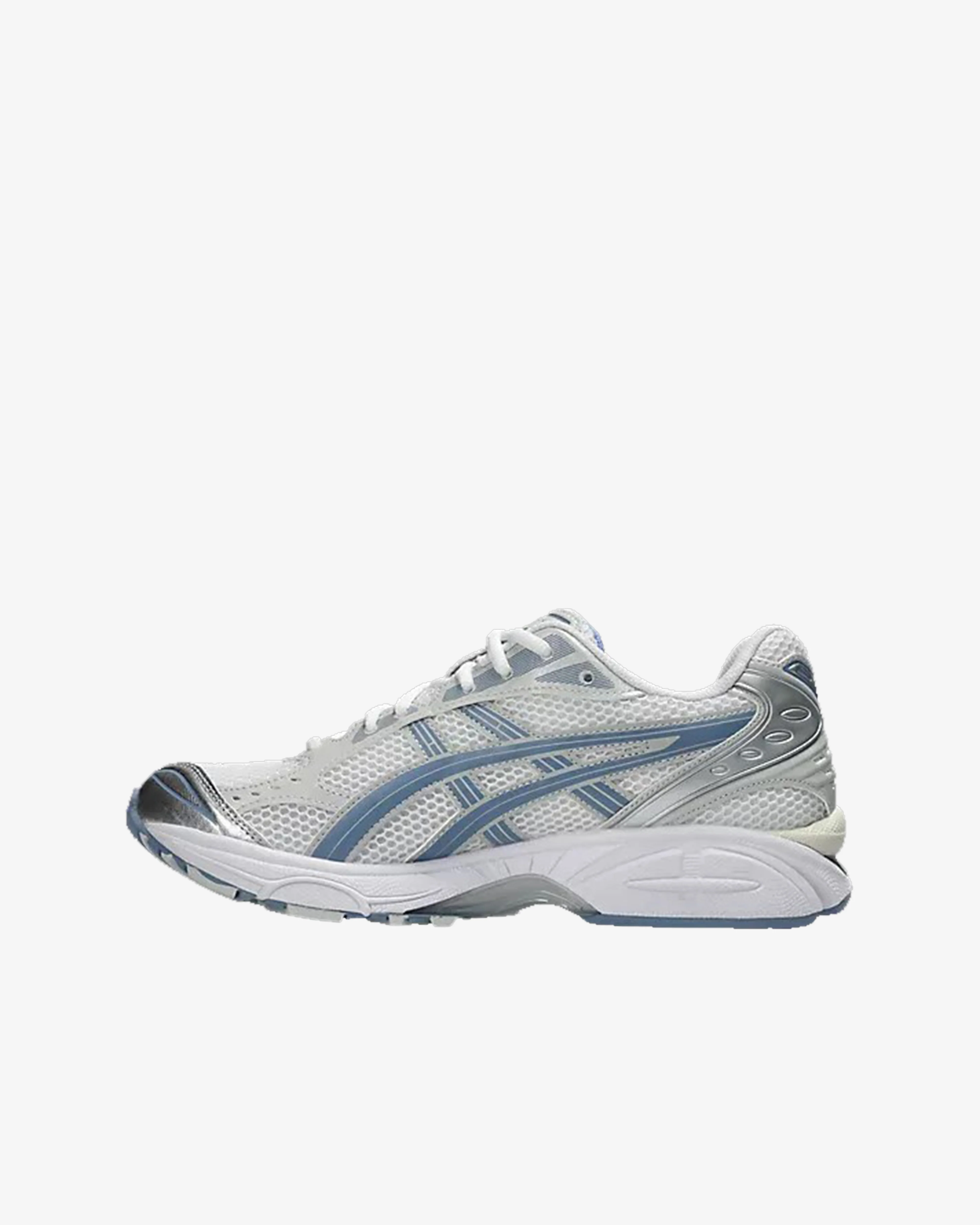 Asics - Men's Gel-Kayano 14 - (White/Light Navy) view 4, Click to Zoom in