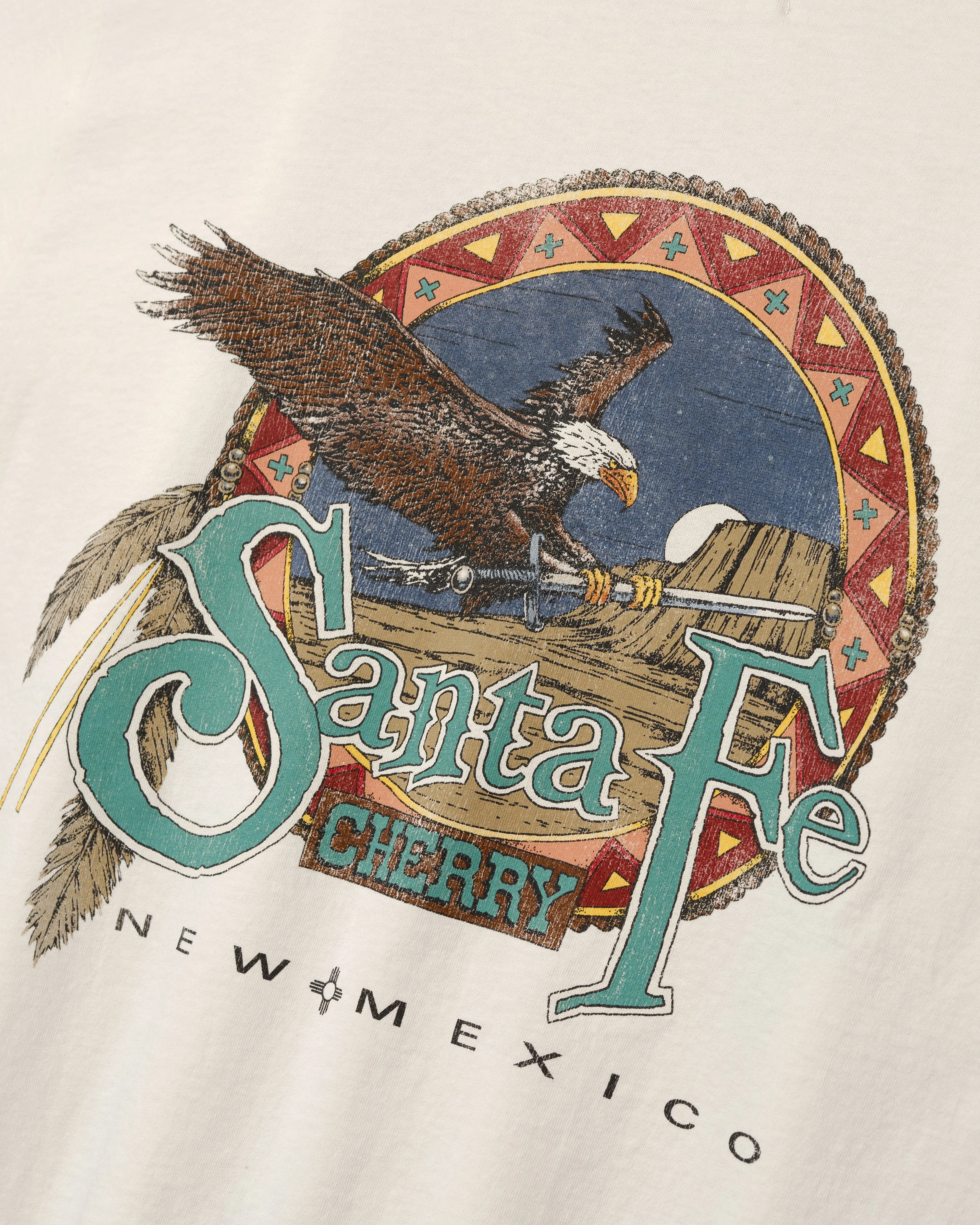 Cherry Los Angeles - Men's Santa Fe Layered Thermal T-Shirt - (Cream) view 4, Click to Zoom in