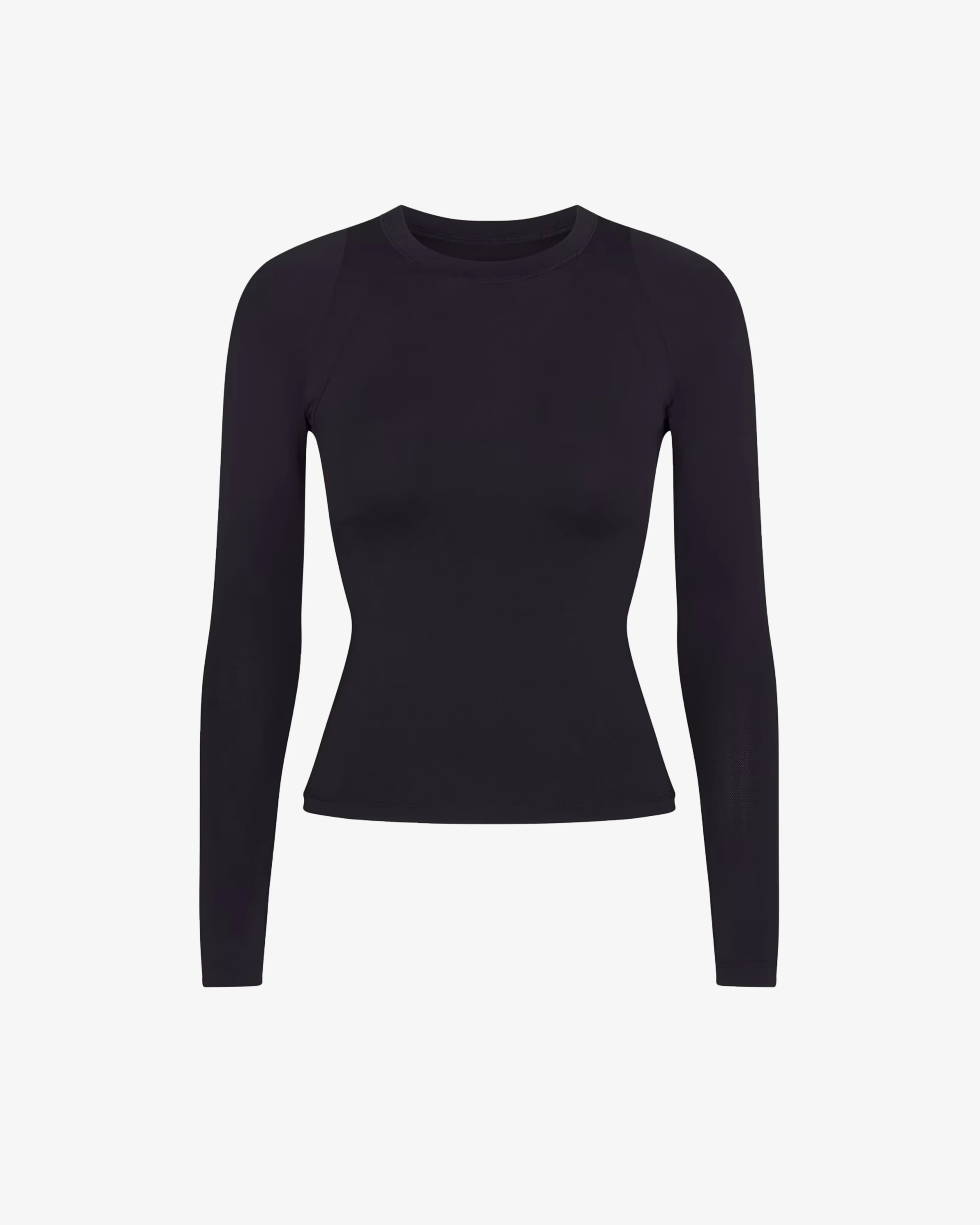 NikeSKIMS - Women's Airy Long-Sleeve Crew-Neck Top - (Obsidian)