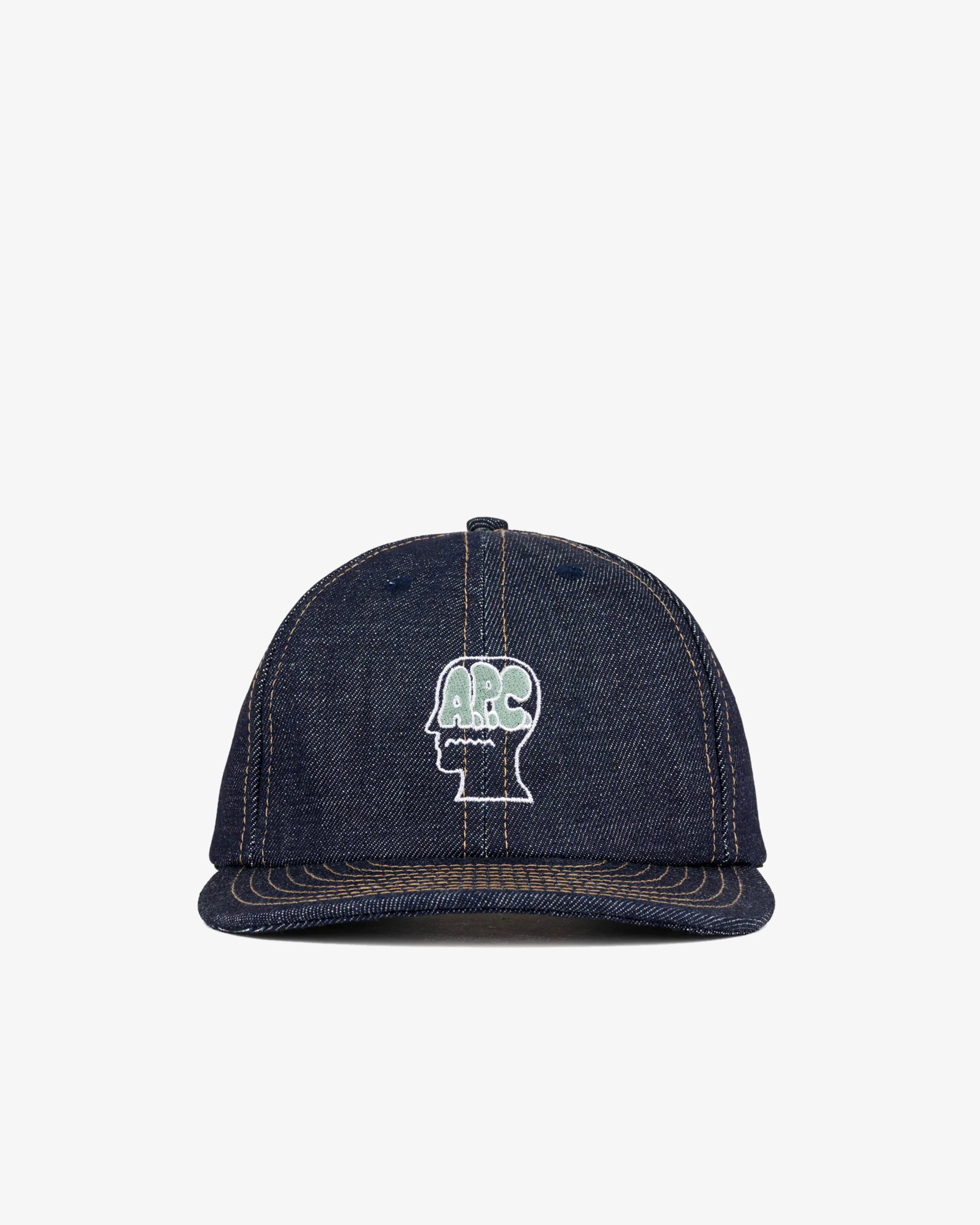 Brain Dead - Men's A.P.C. 6 Panel Hat - (Indigo)