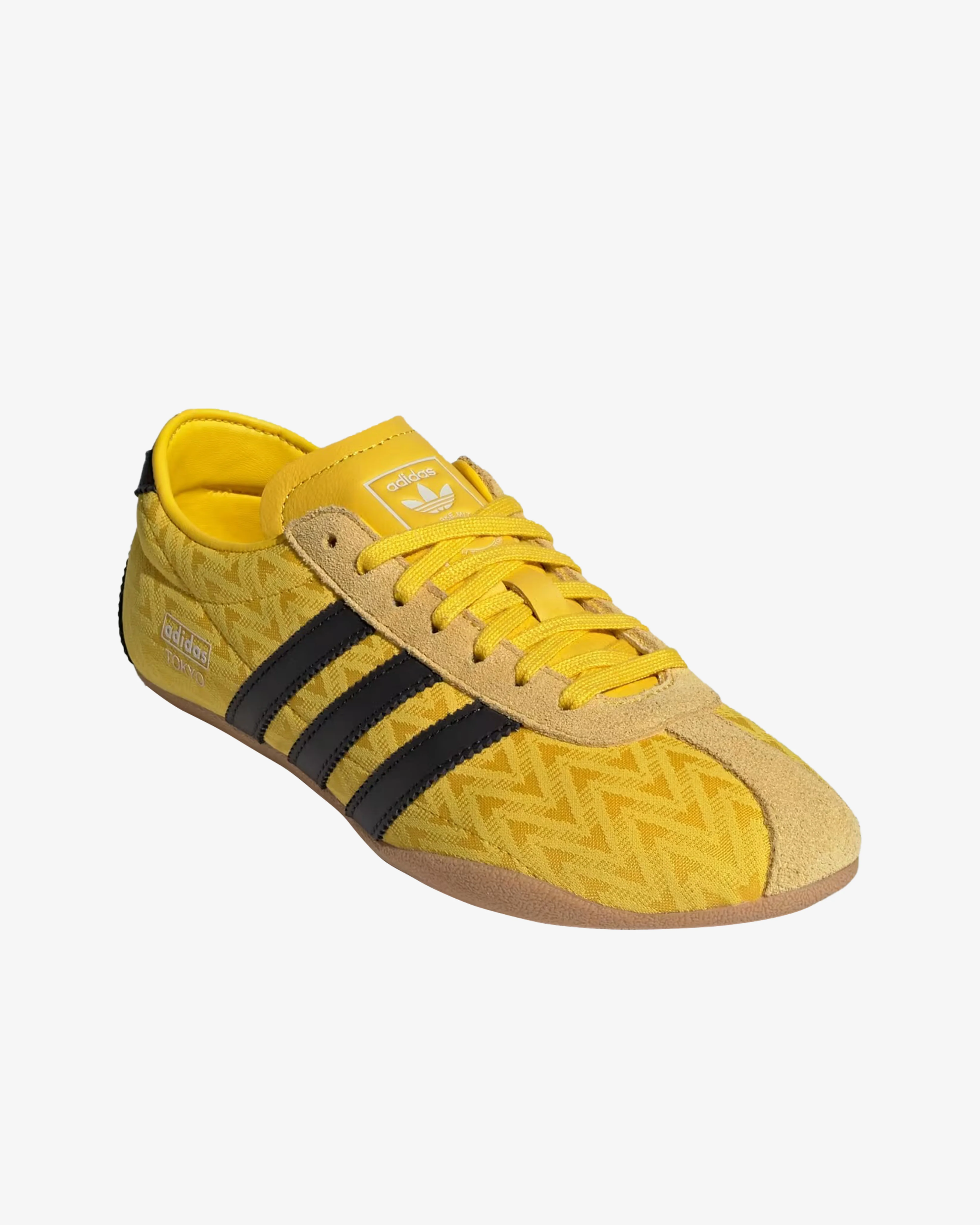 Adidas - Women's Tokyo Sneakers - (Eqt Yellow/Core Black/Off White) view 3, Click to Zoom in