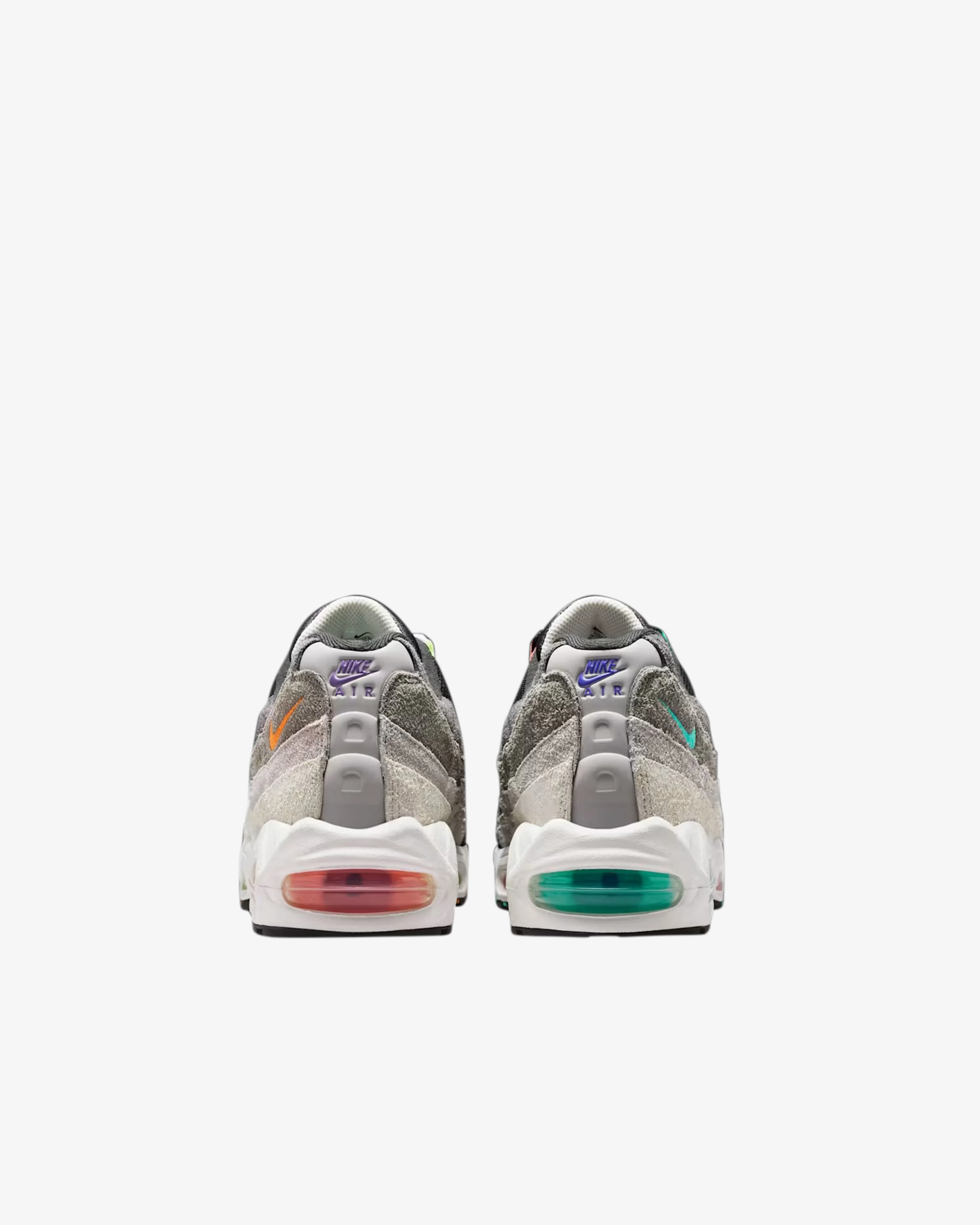 Nike - Men's Air Max 95 Big Bubble Sneakers - (Turquoise/Red)