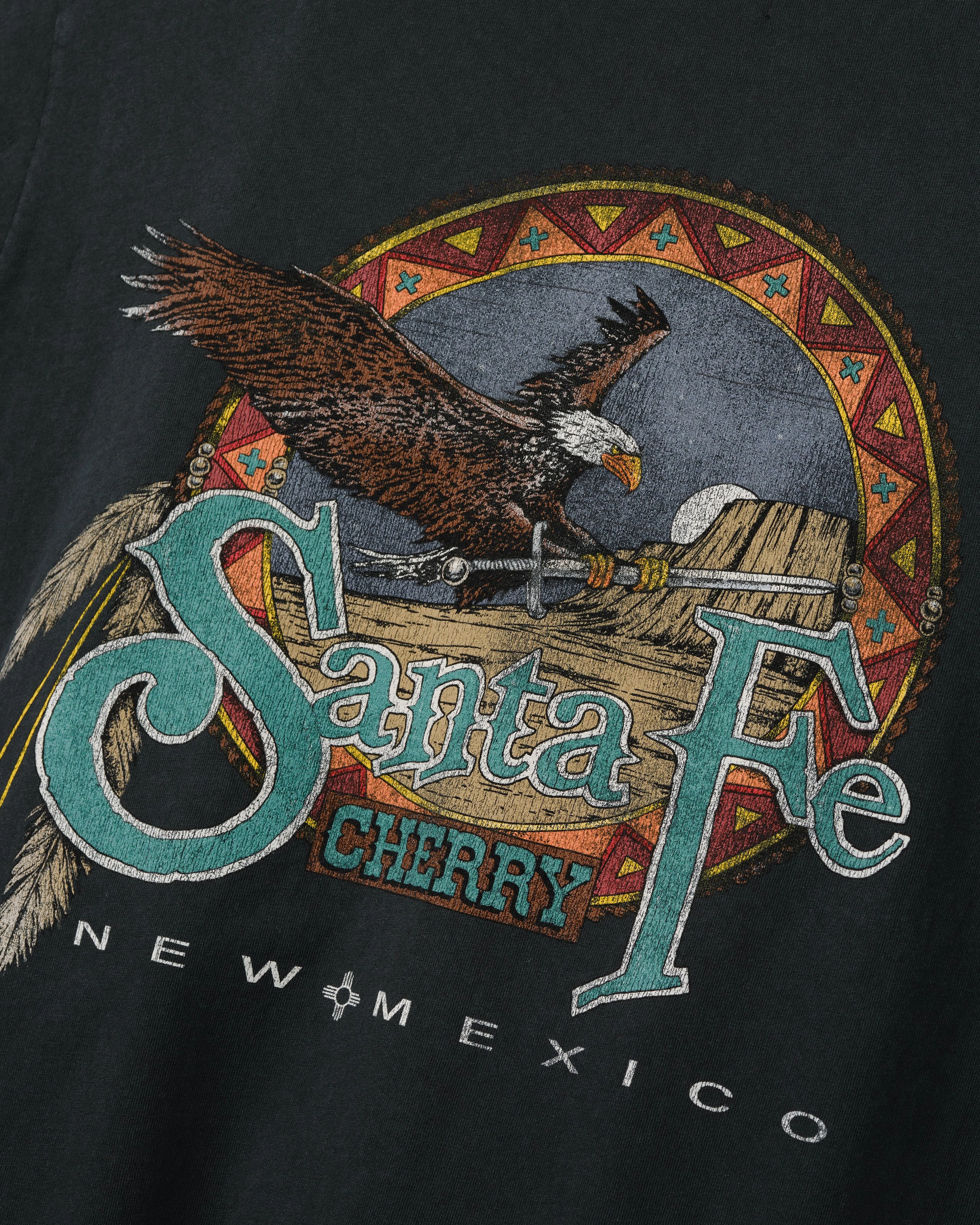 Cherry Los Angeles - Men's Santa Fe Layered Thermal T-Shirt - (Vintage Black)