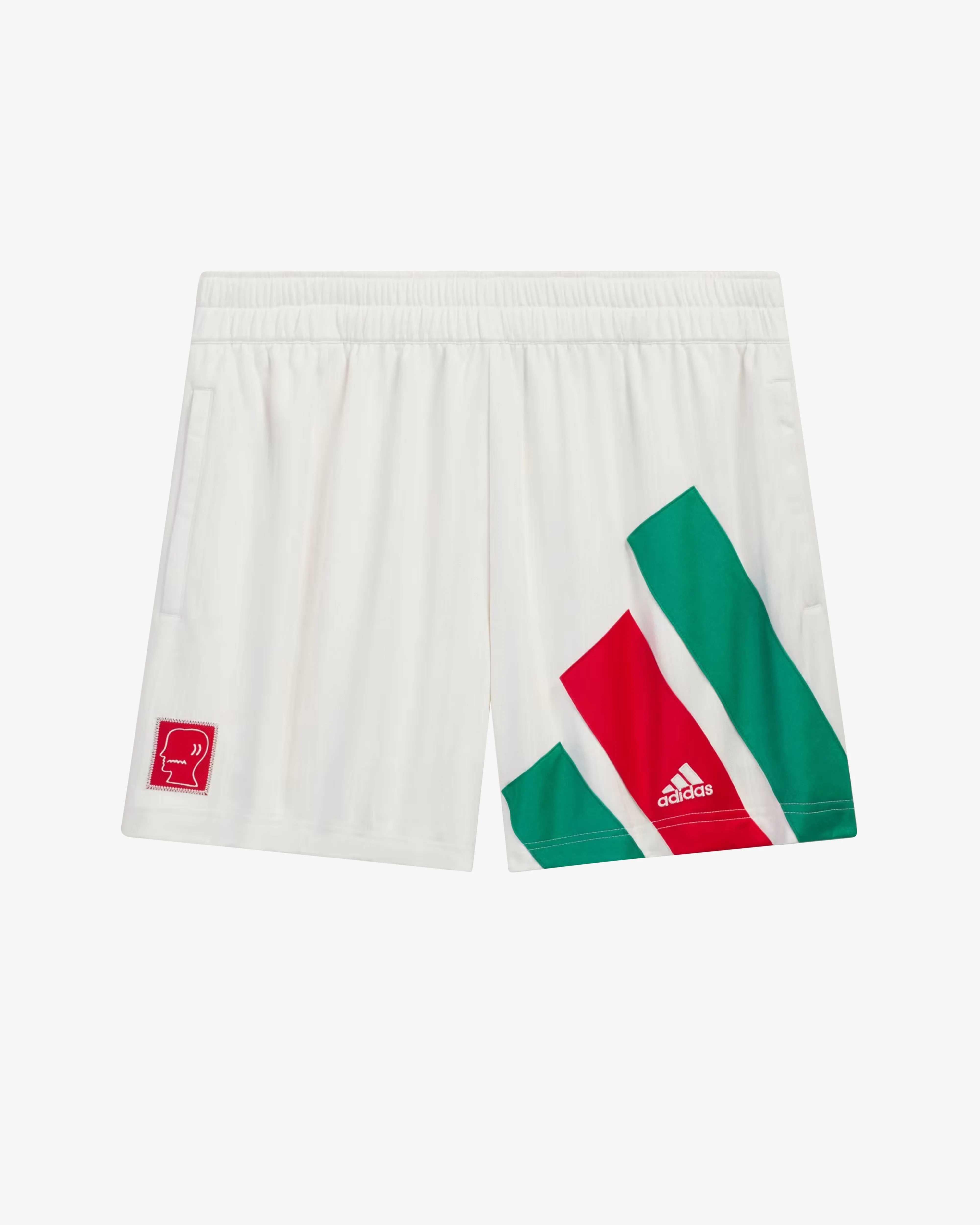 Brain Dead X Adidas X Disney - Men's Jacquard Soccer Shorts - (White) view 1, Click to Zoom in
