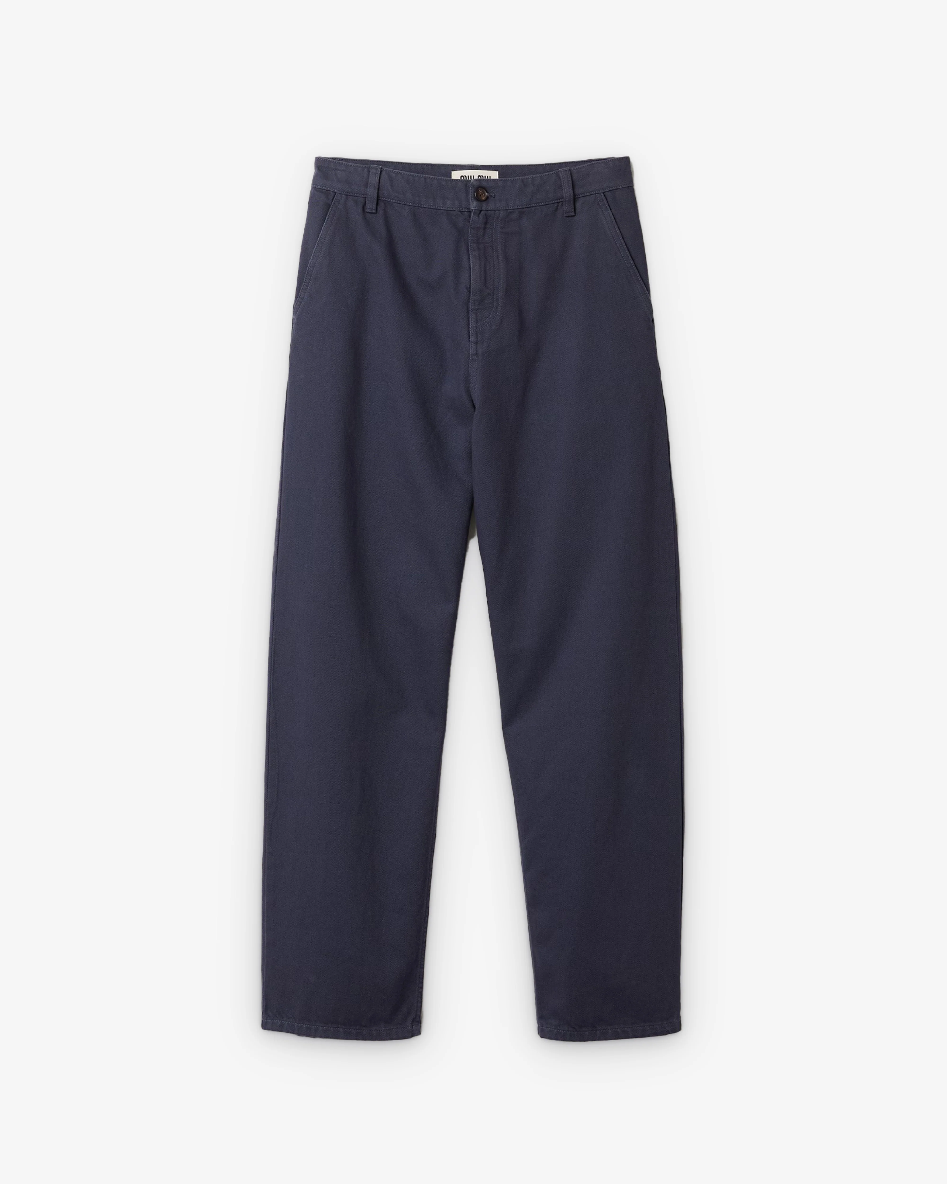 Miu Miu - Men's Garment-Dyed Gabardine Pants - (Hematite) view 1, Click to Zoom in