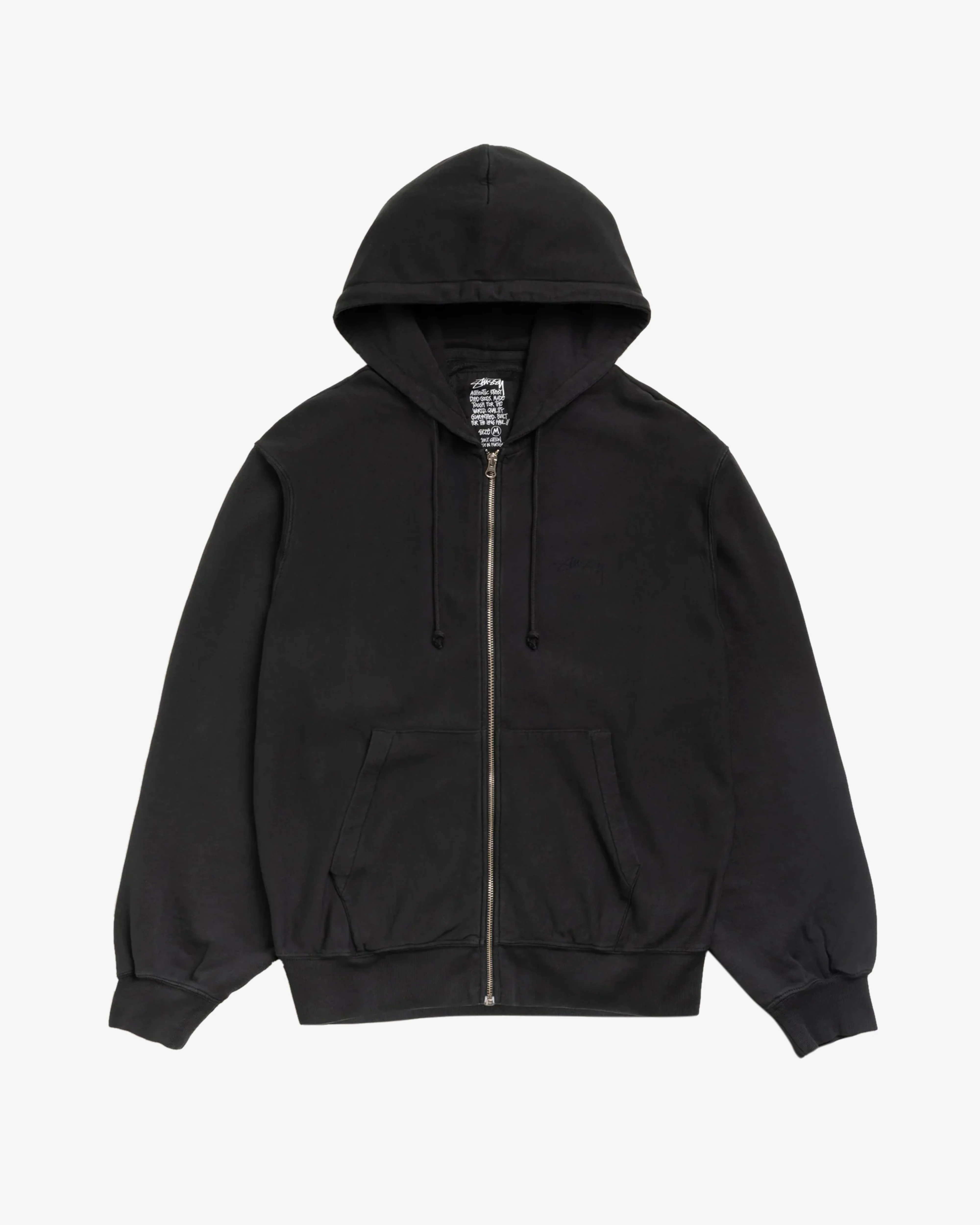Stüssy - Men's Lightweight Terry Zip Hoodie - (Black)
