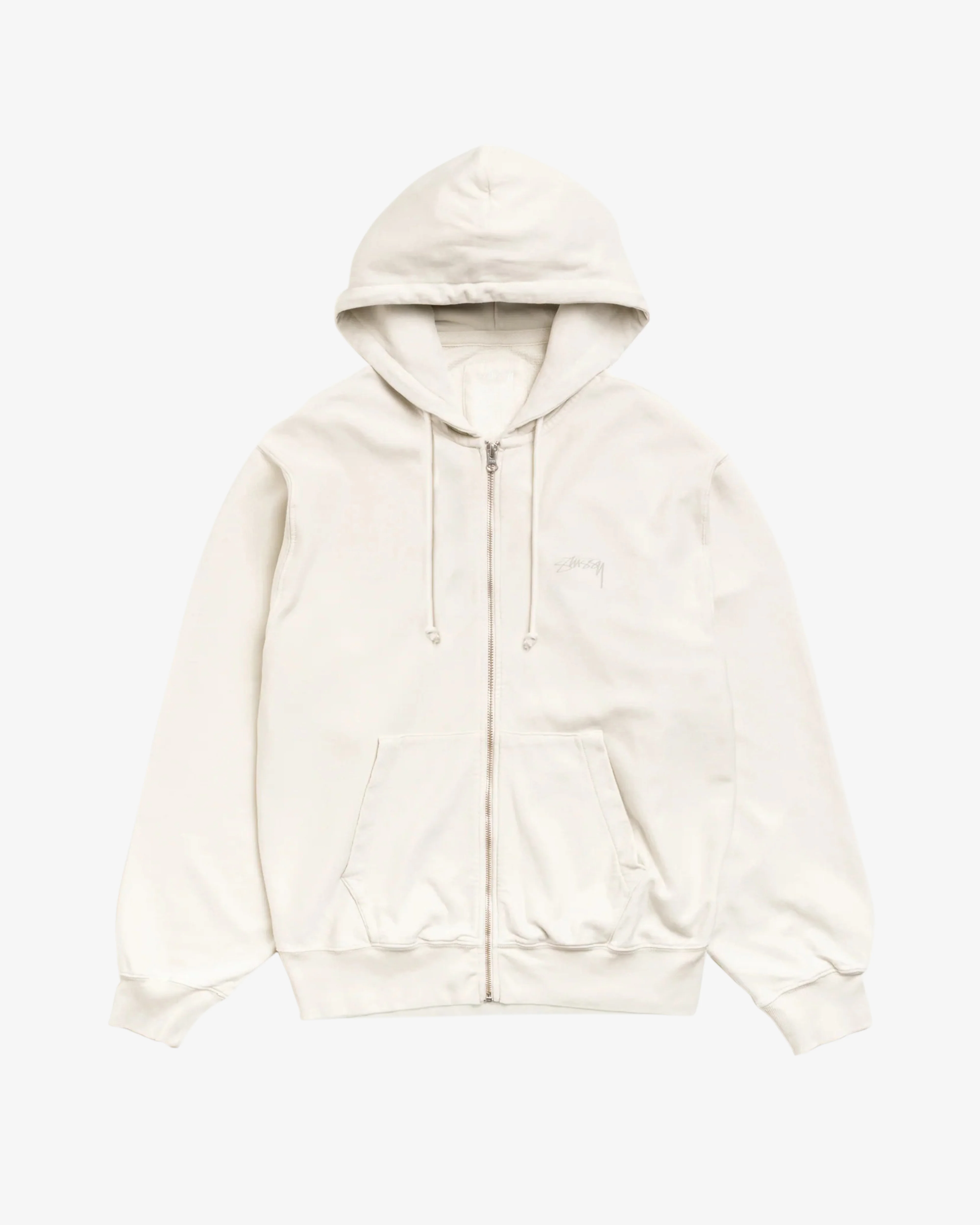 Stüssy - Men's Lightweight Terry Zip Hoodie - (Stone)