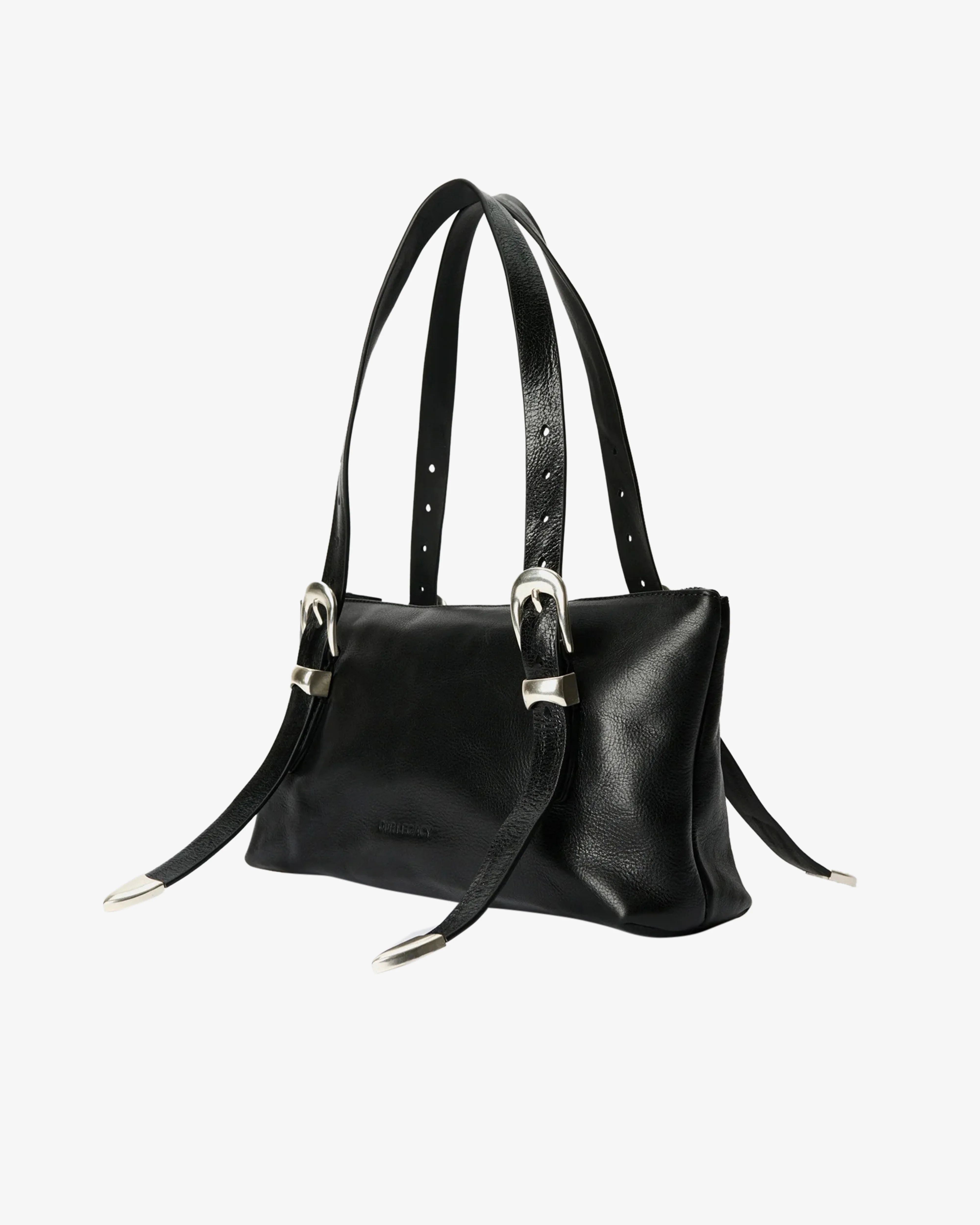 Our Legacy - Men's 2 CM Belt Shoulder Bag - (Tire Black Forever Cowhide)