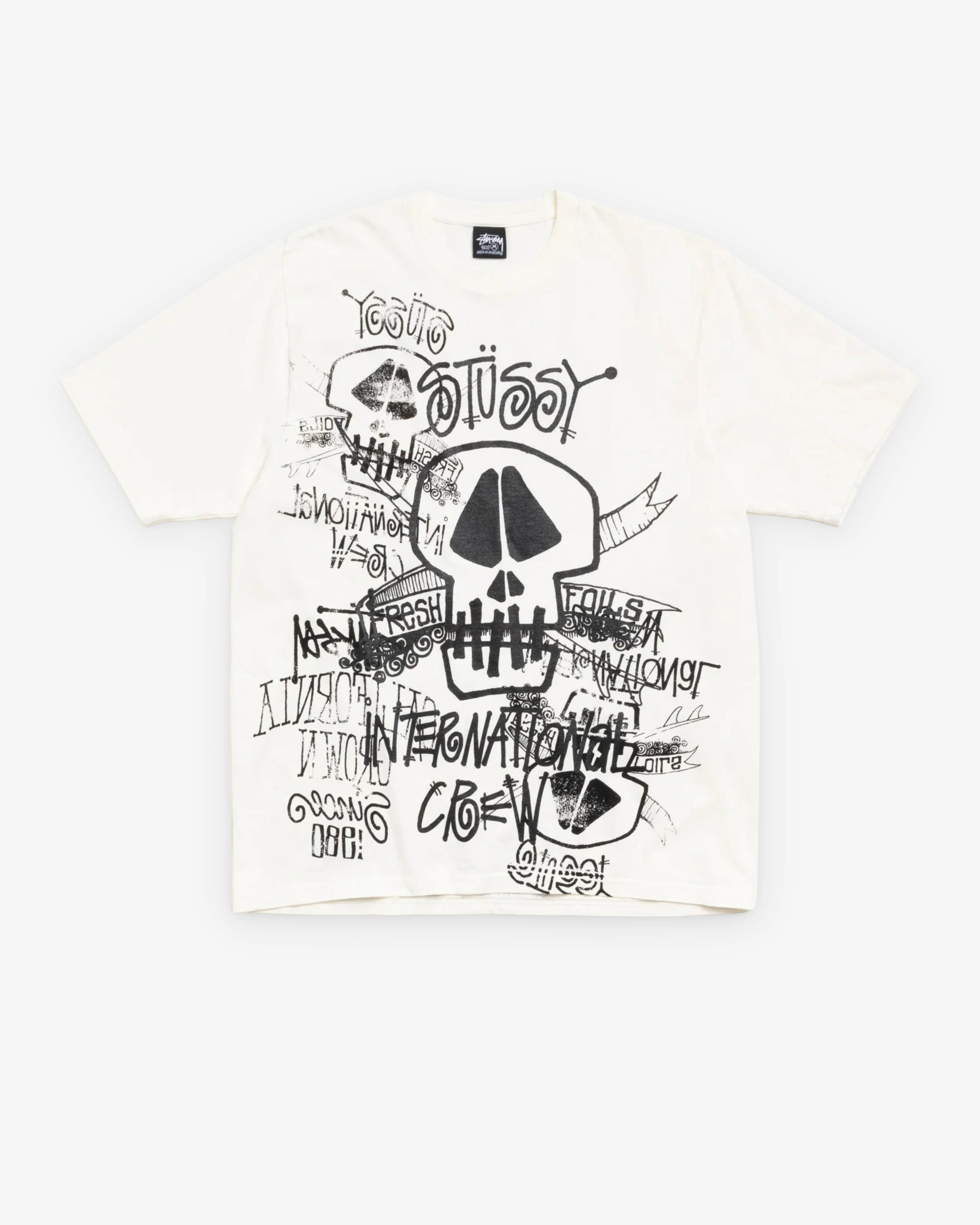 Stüssy - Men's Skulls Pigment Dyed Tee - (Natural)