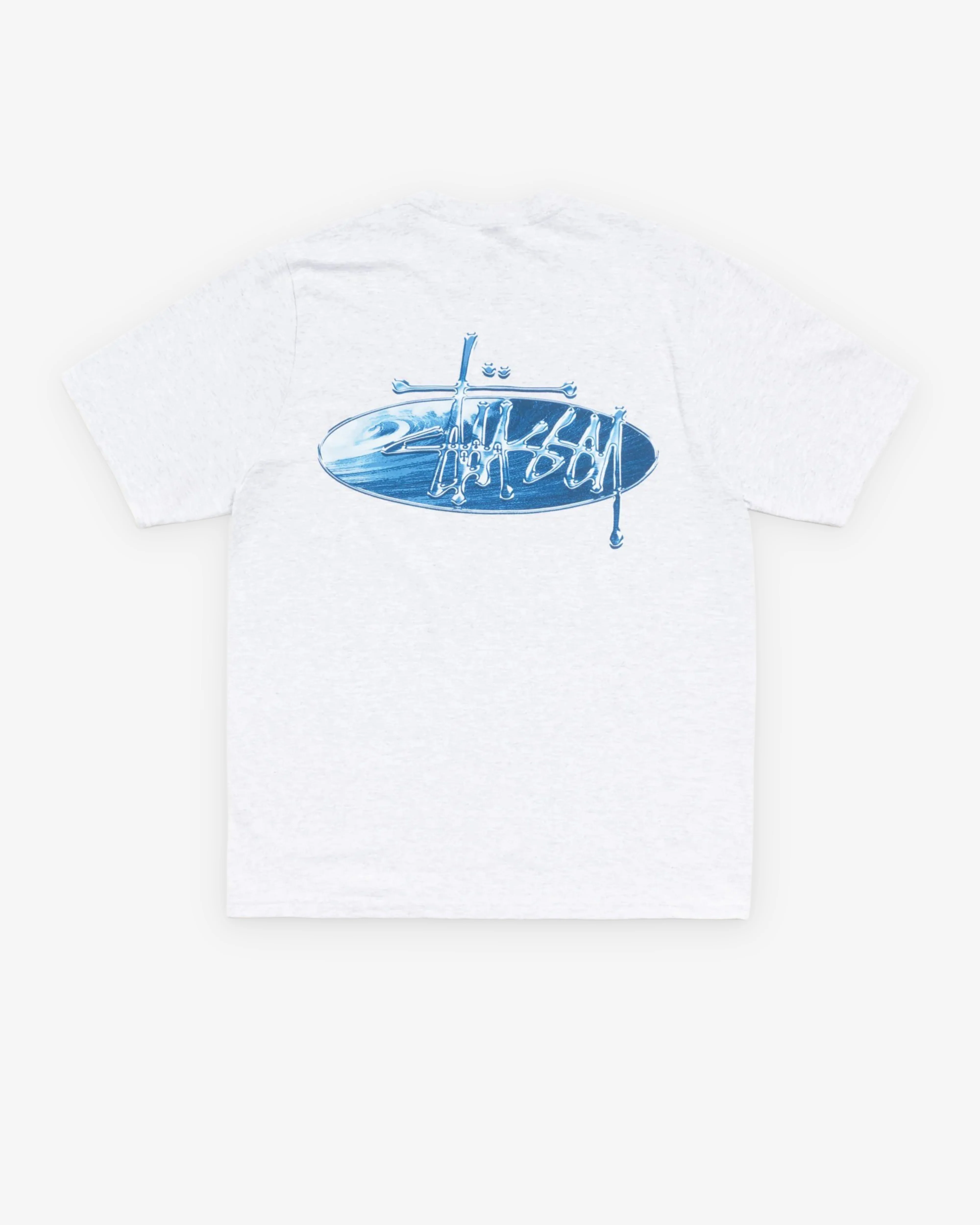 Stüssy - Men's Wave Oval Tee - (Ash Heather)