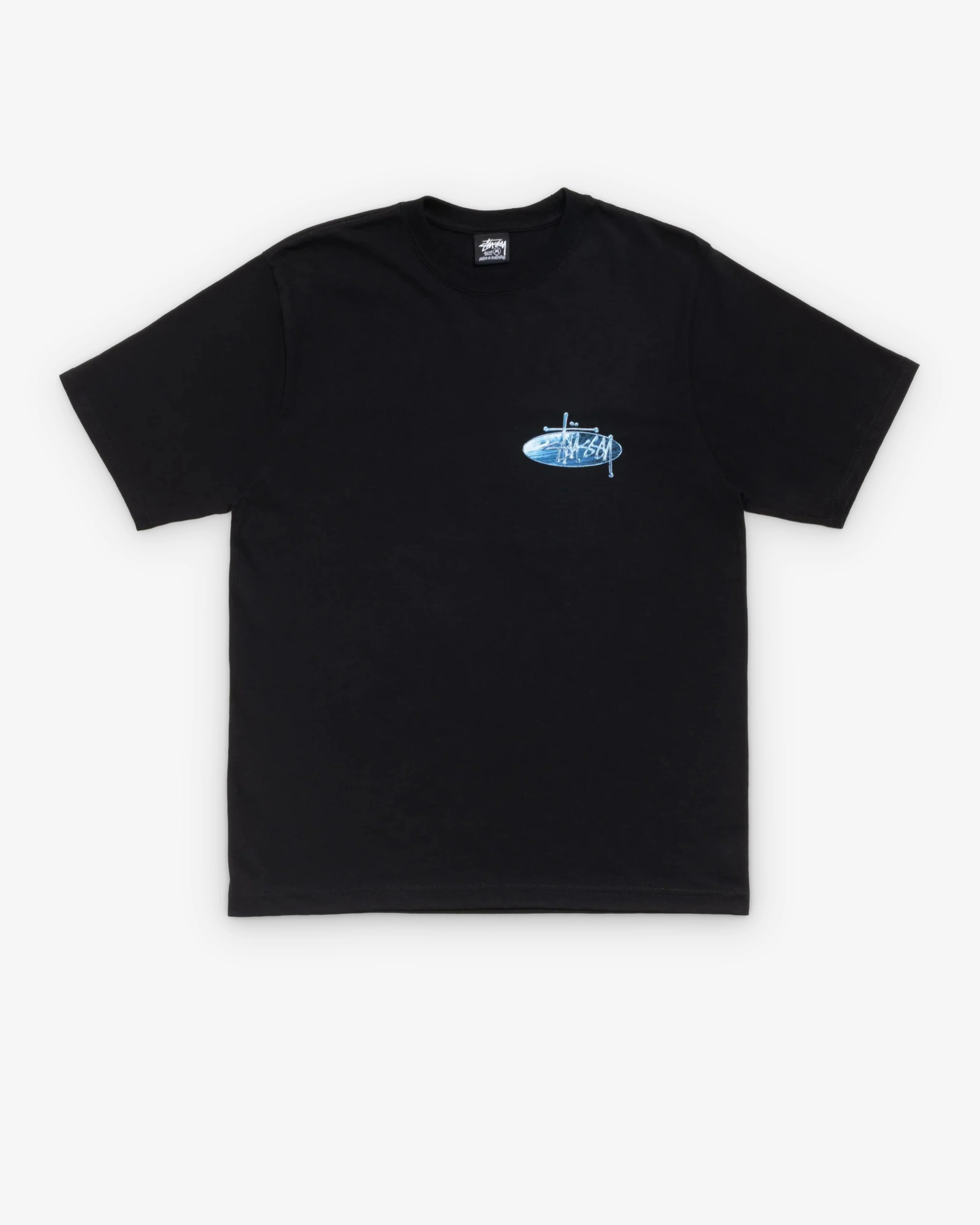 Stüssy - Men's Wave Oval Tee - (Black)