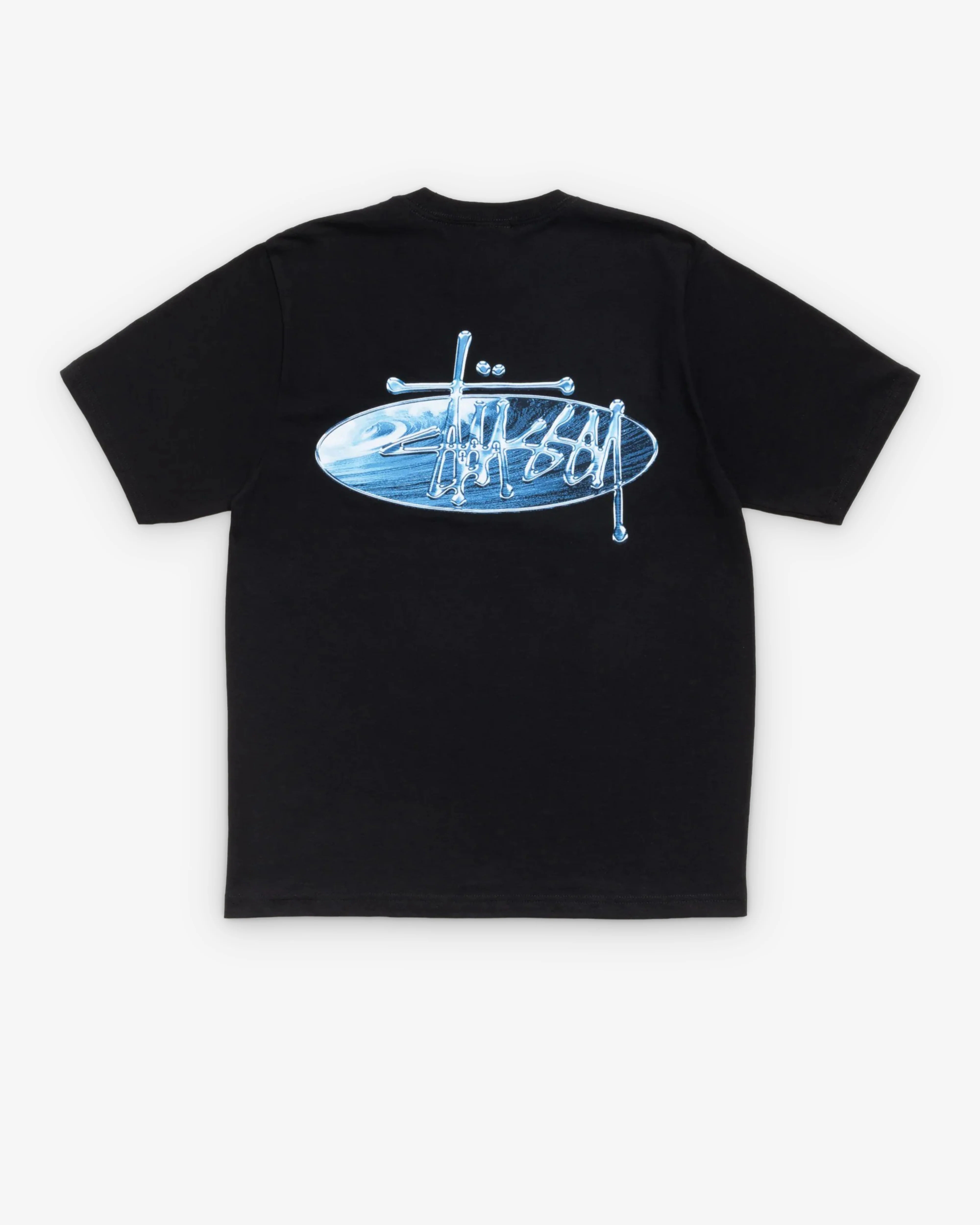 Stüssy - Men's Wave Oval Tee - (Black)