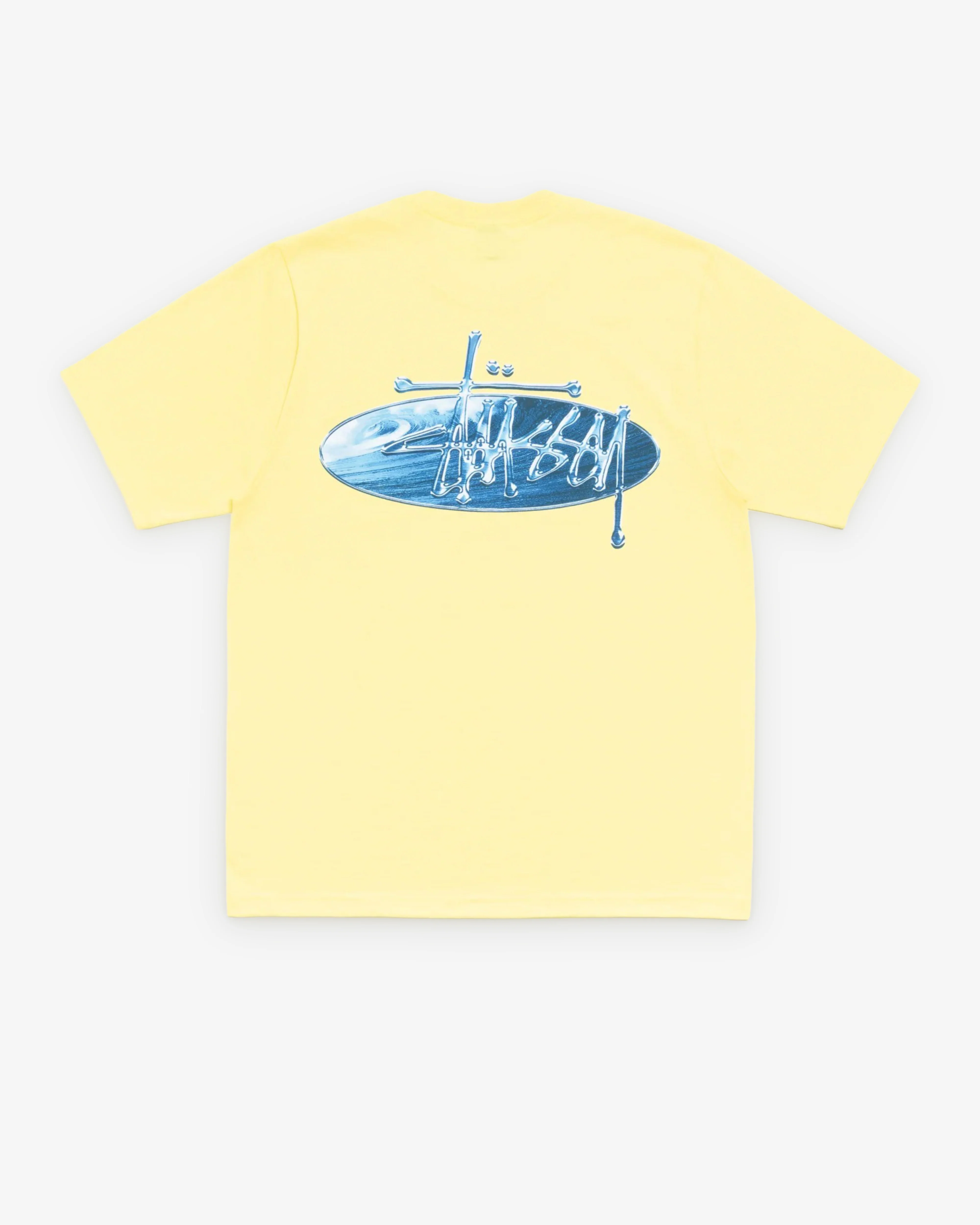 Stüssy - Men's Wave Oval Tee - (Lemon)