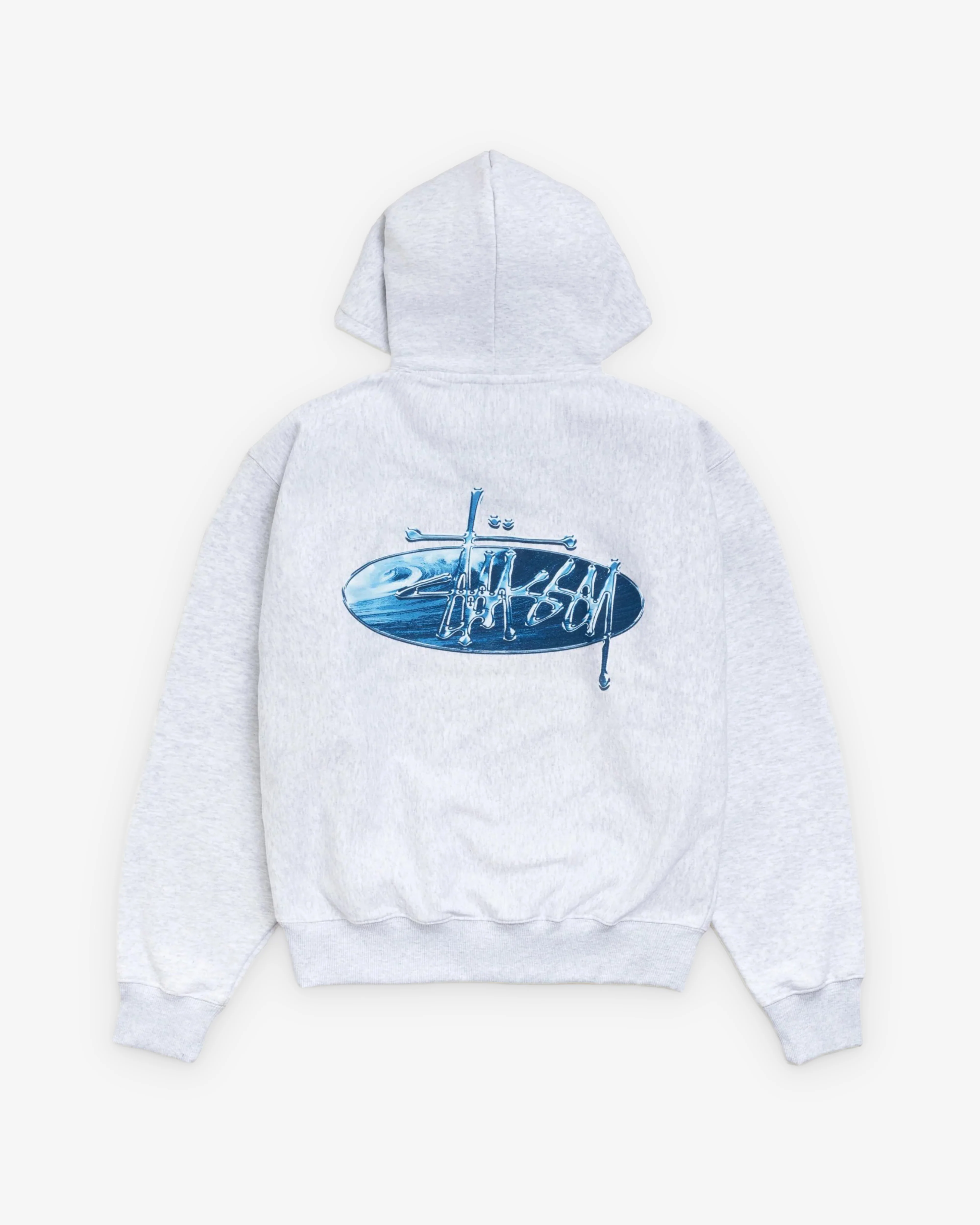 Stüssy - Men's Wave Oval Hood - (Ash Heather)