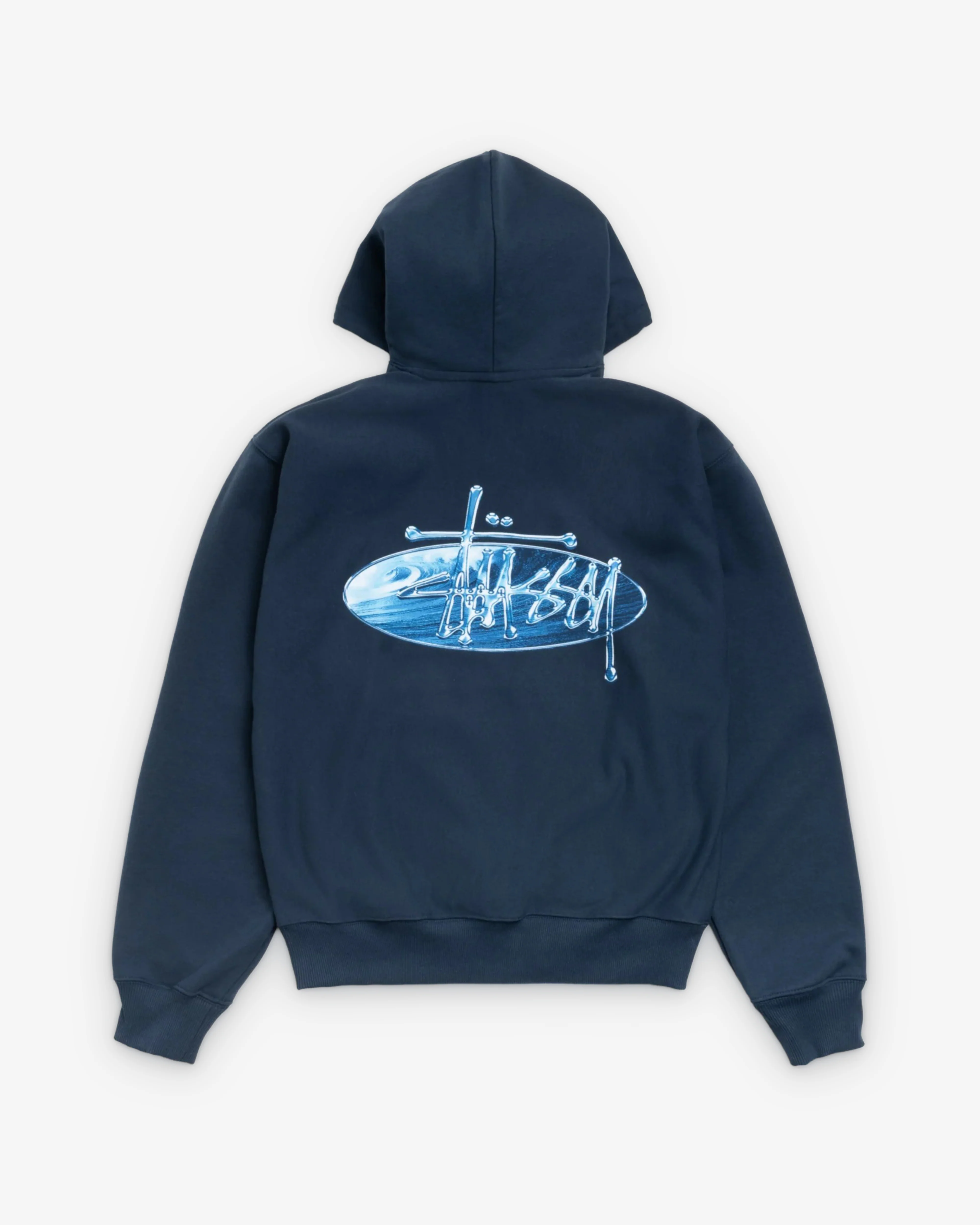 Stüssy - Men's Wave Oval Hood - (Navy)
