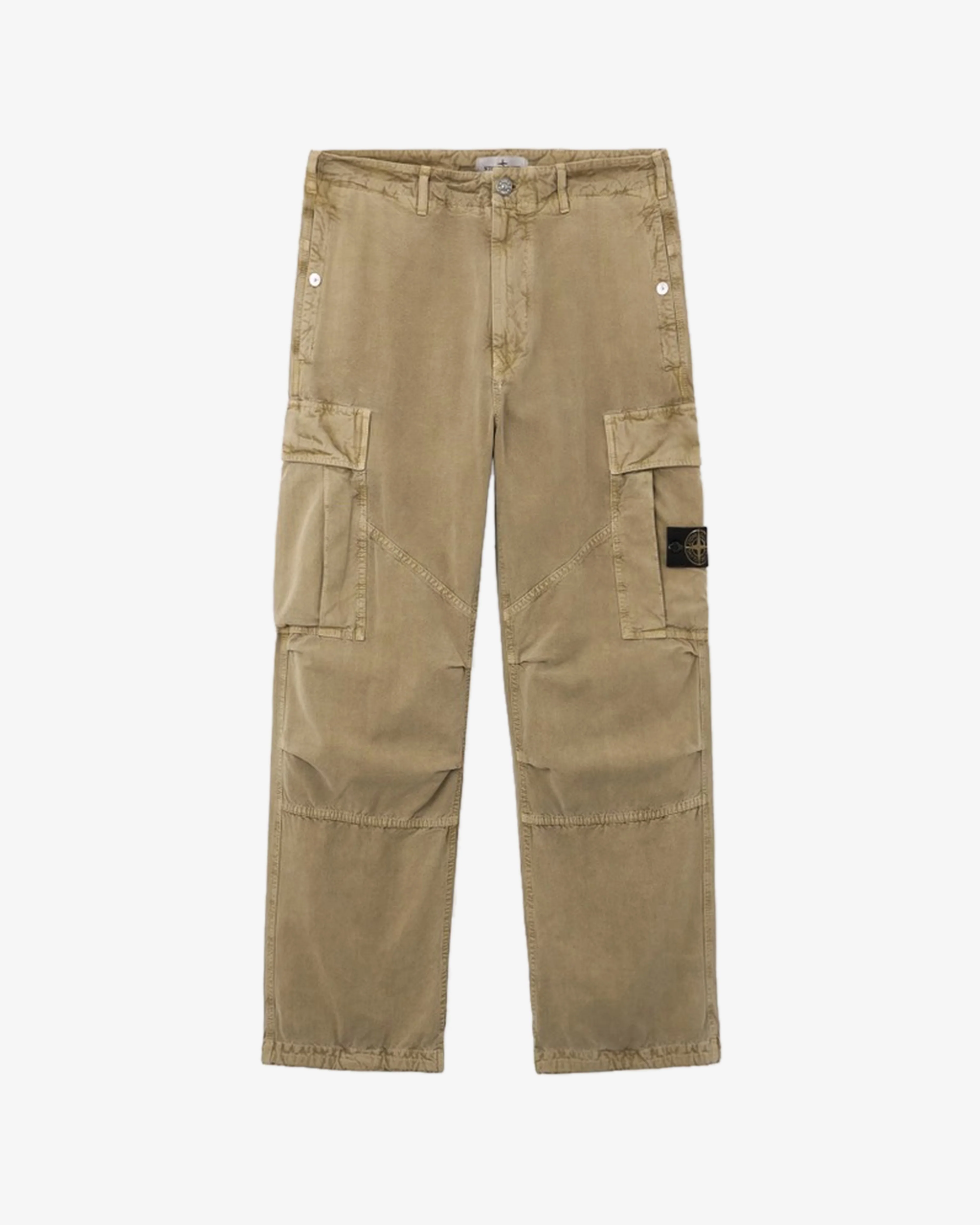 Stone Island - Mineral Dyed Panama Cotton Cargo Pants - (Military Green)