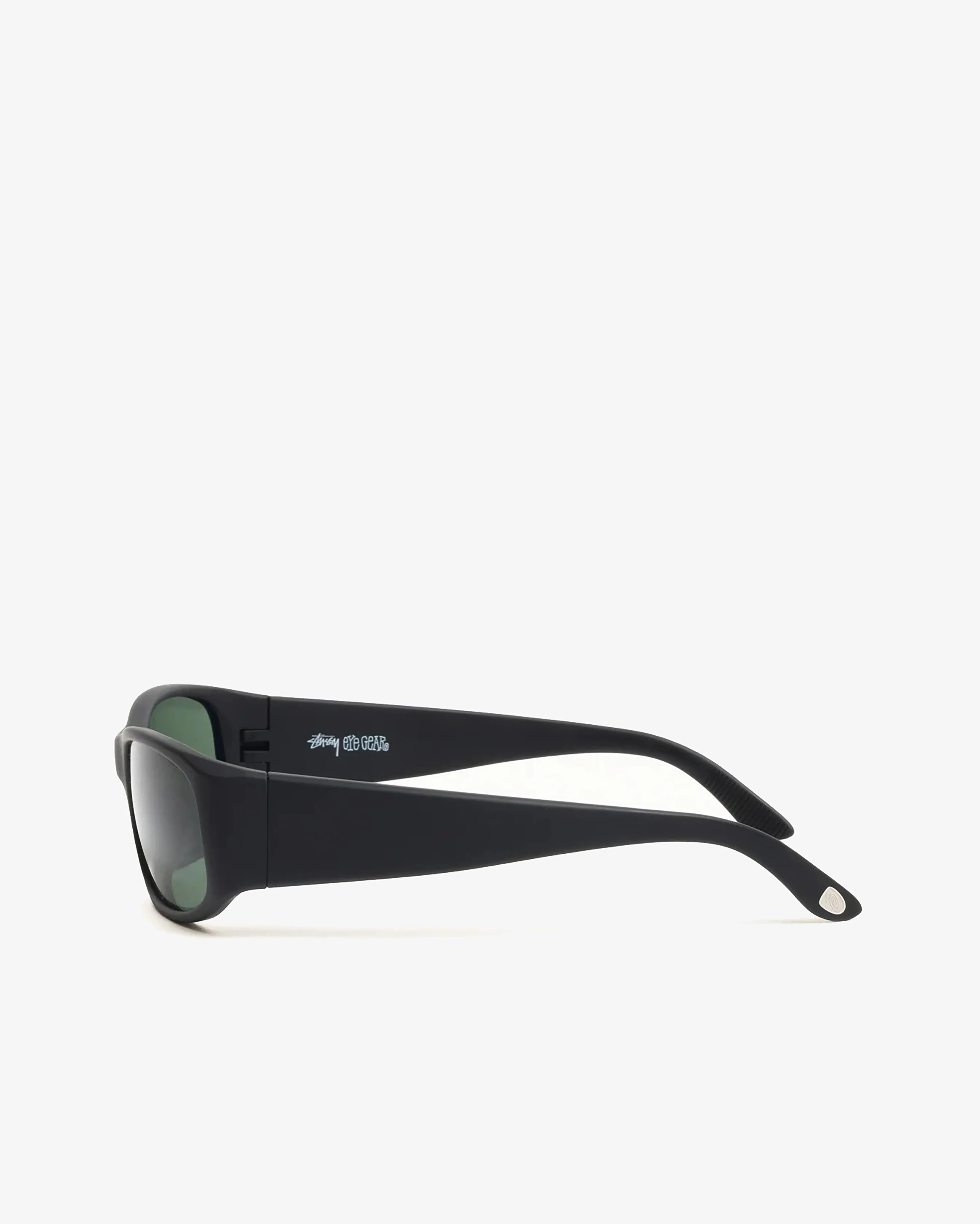 Stüssy - Mikey Sunglasses - (Rubber Black/Dark Green Lens)