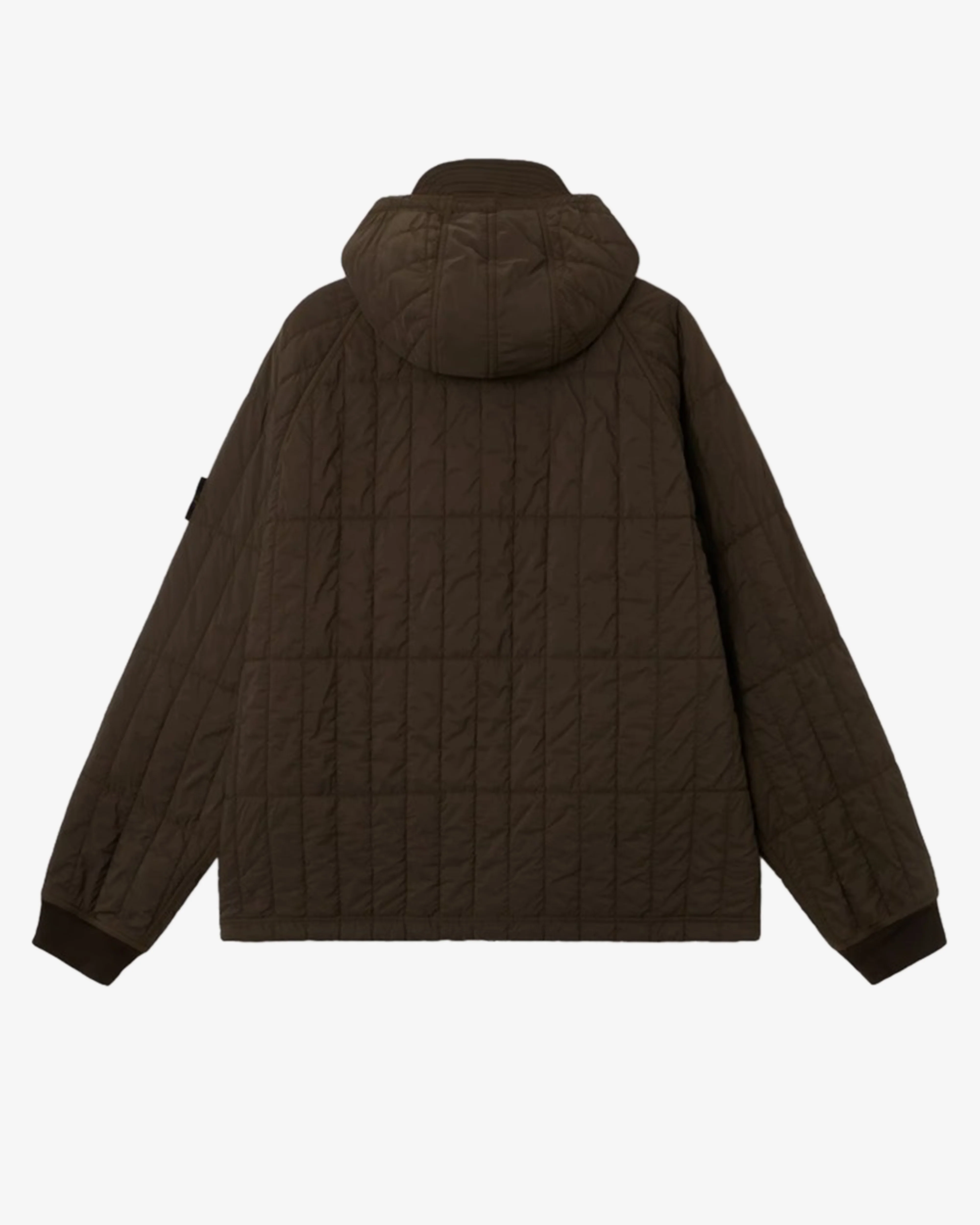 Stone Island - Men's Ultralight Nylon Quilted-TC Hooded Jacket - (Coal Grey)