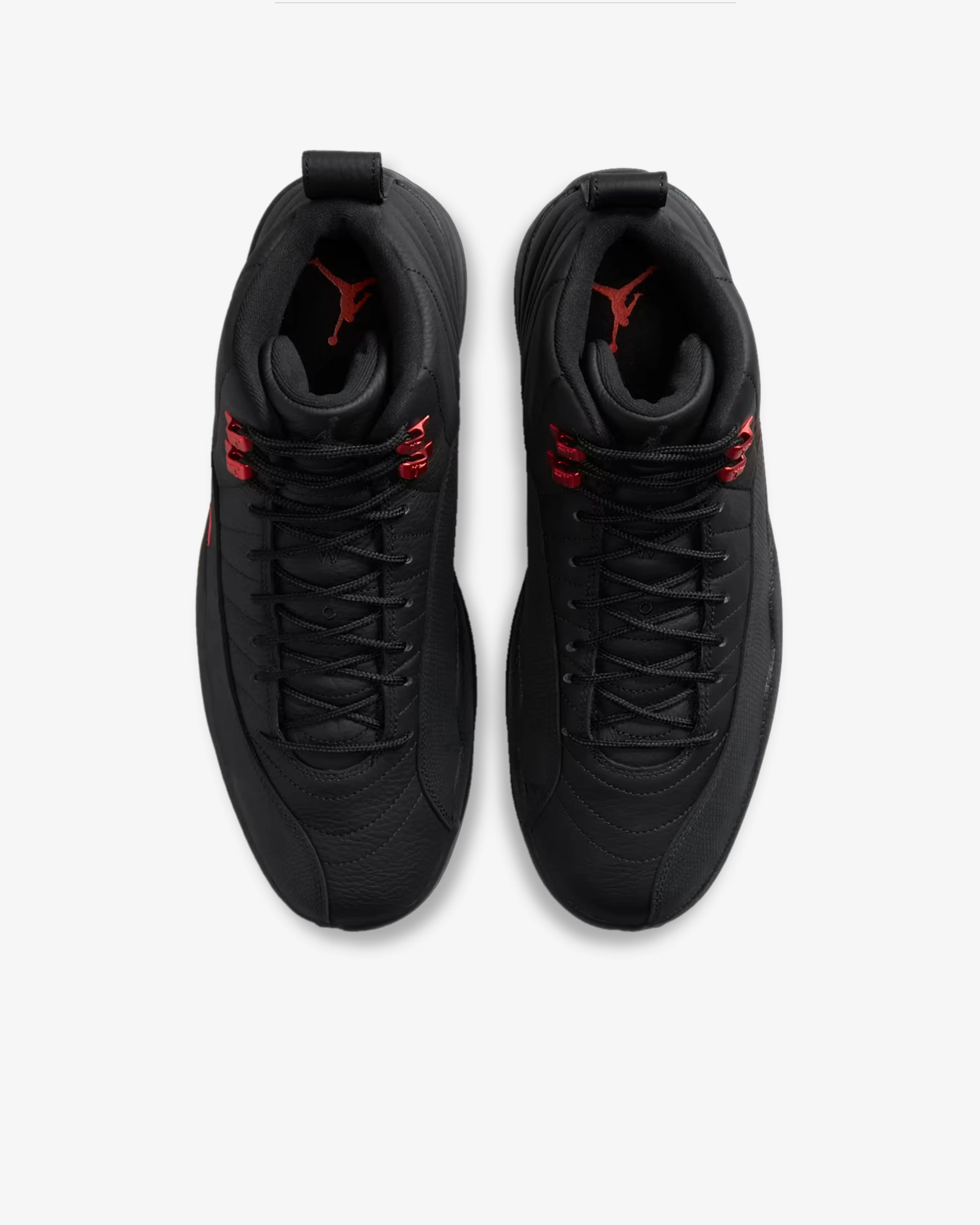 Nike - Men's Air Jordan 12 Retro Sneakers - (Black/Red)