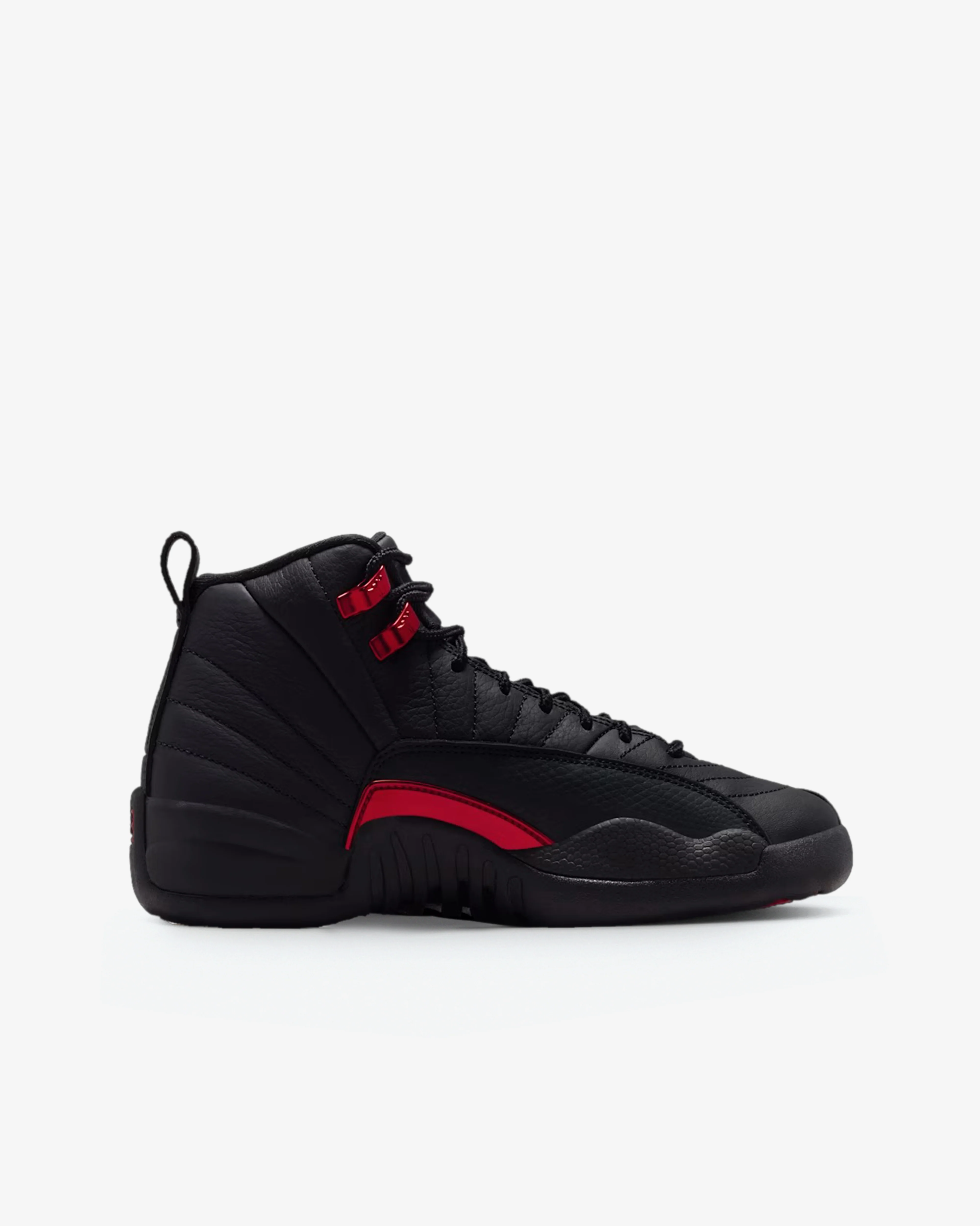 Nike - Air Jordan 12 Retro GS Sneakers  - (Black/Red)