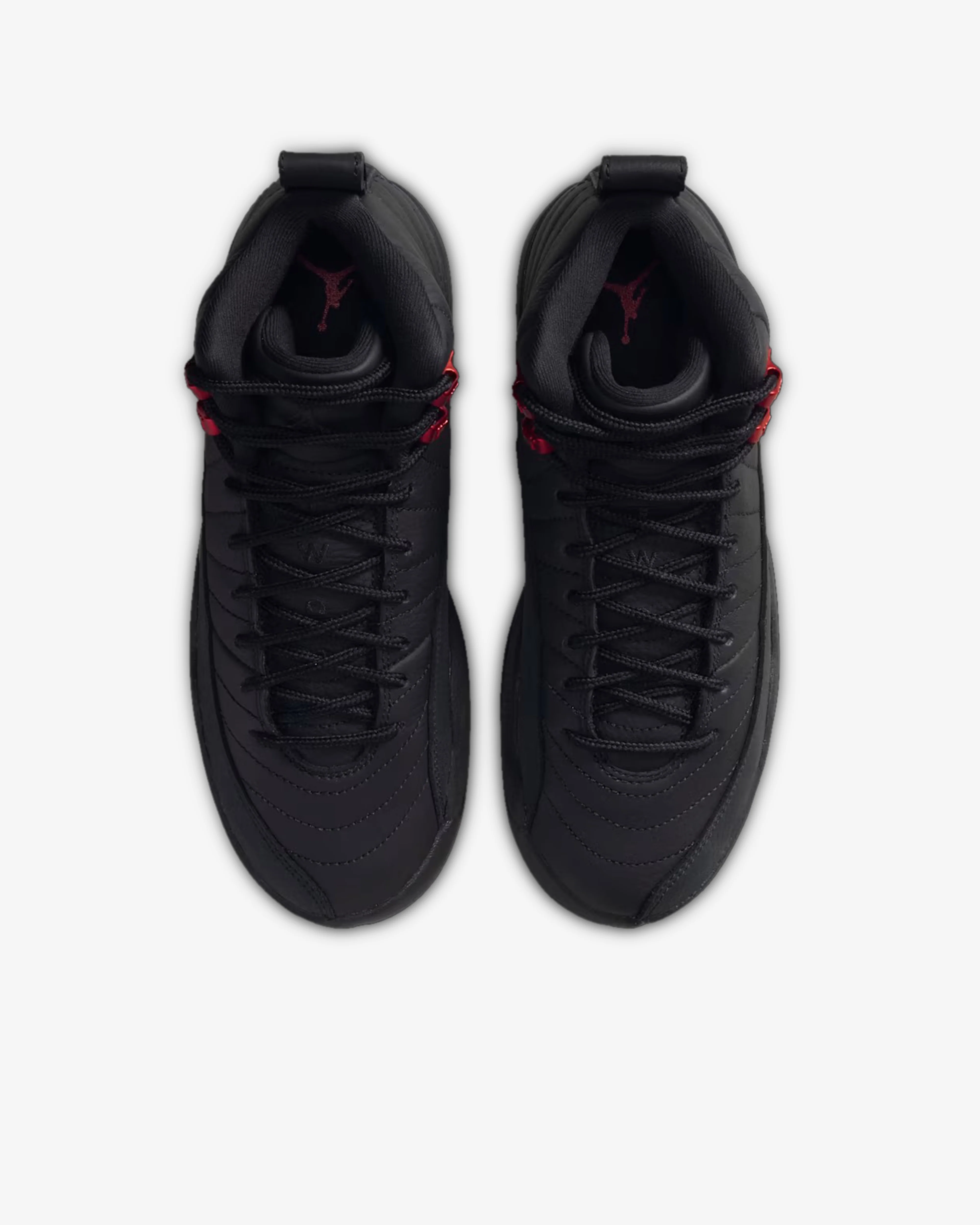 Nike - Air Jordan 12 Retro GS Sneakers  - (Black/Red)