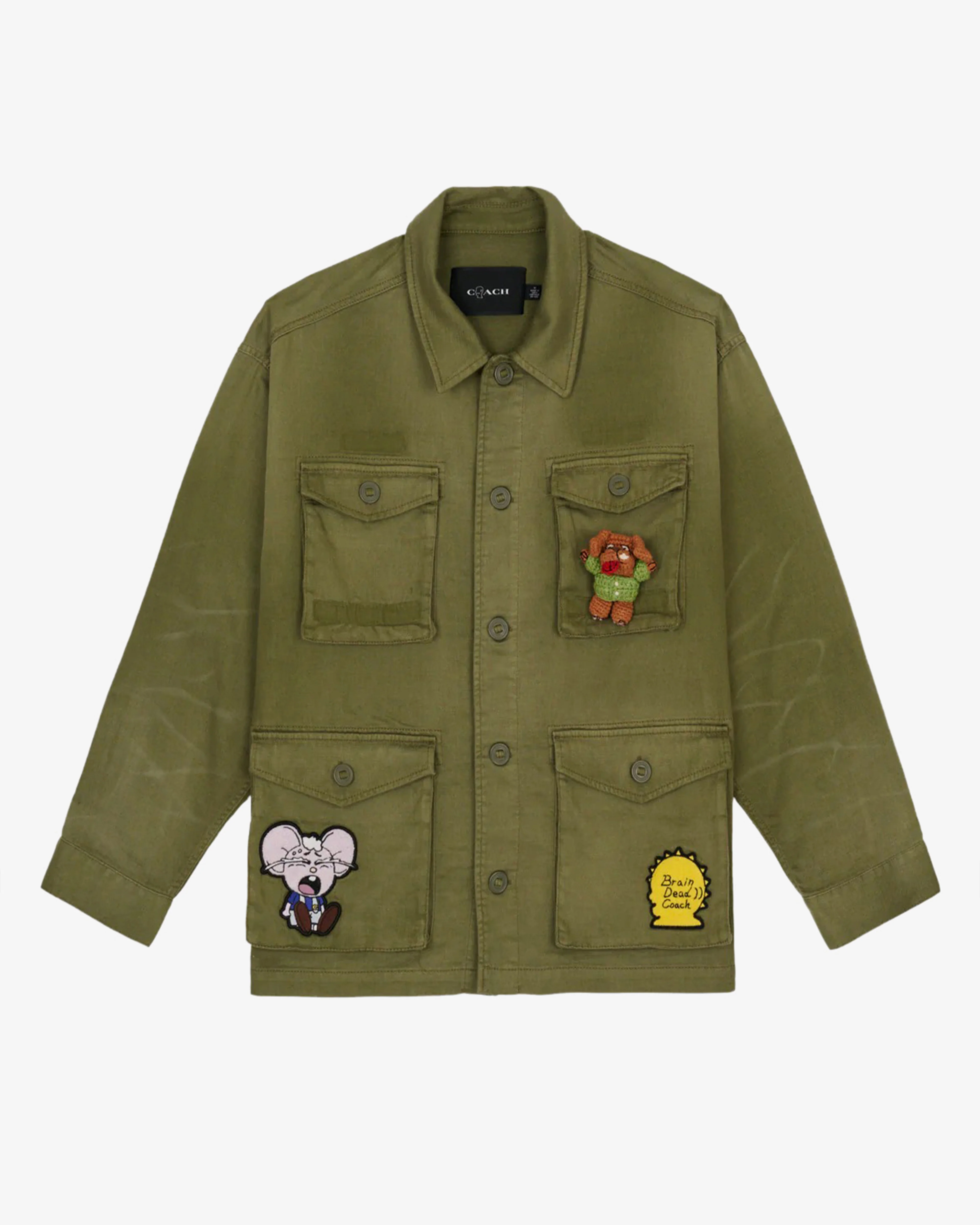 Brain Dead - Men's Coach Surplus Jacket - (Green) view 1, Click to Zoom in