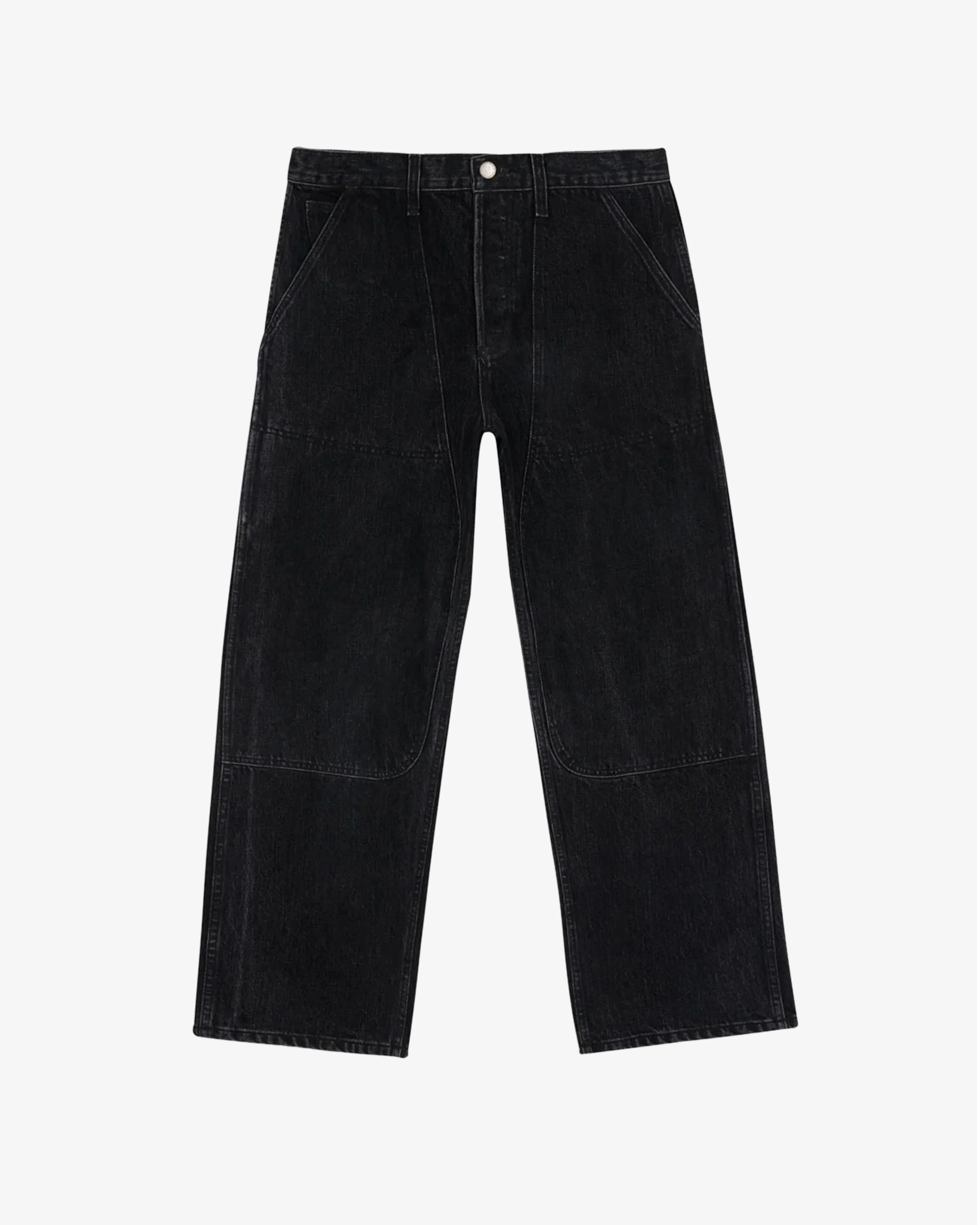 Brain Dead - Men's Type 02 14.5oz Denim Pant - (Washed Black) view 1, Click to Zoom in