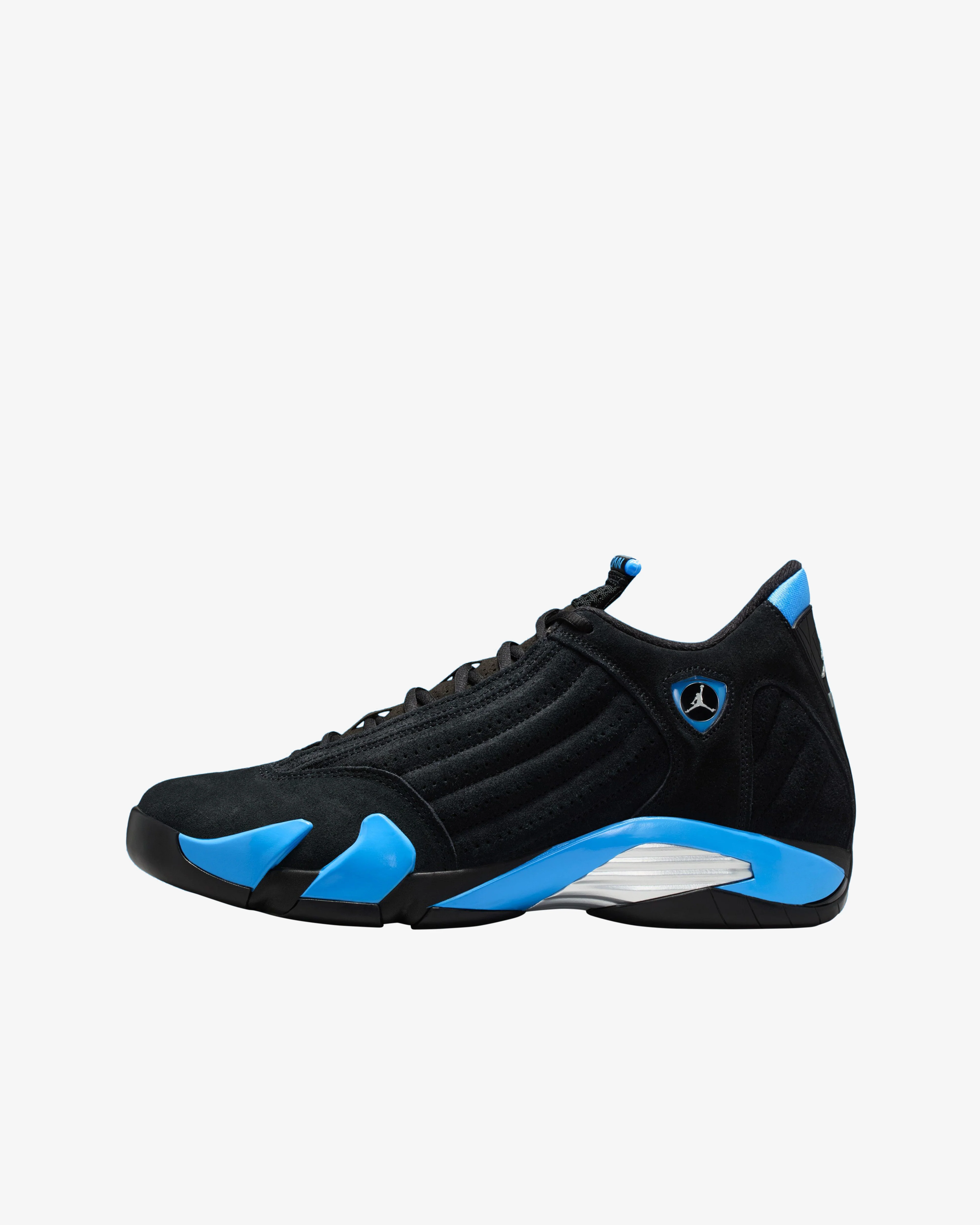 Nike - Men's Air Jordan 14 Retro Sneakers - (Black/University Blue/Metallic Silver/White)