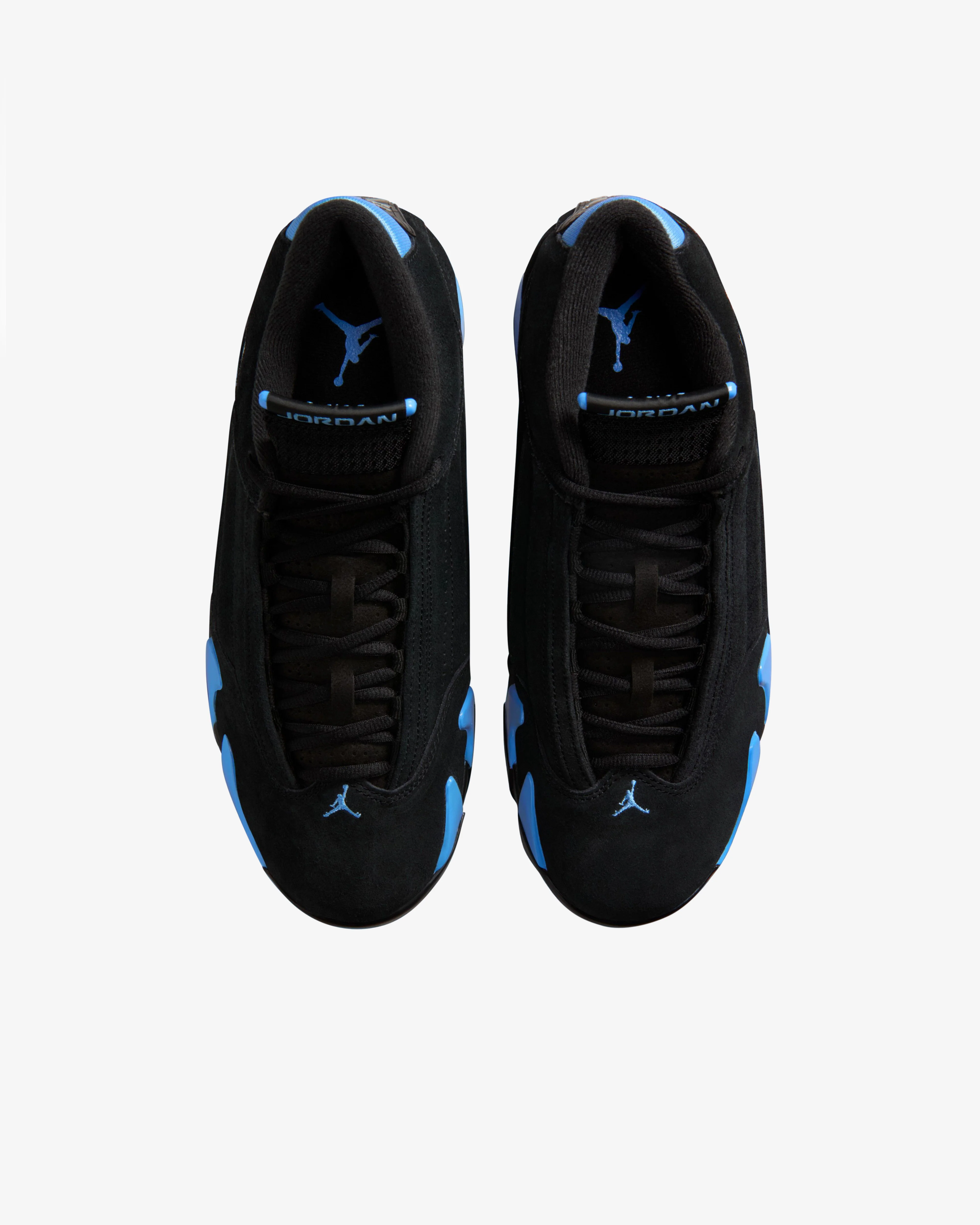 Nike - Men's Air Jordan 14 Retro Sneakers - (Black/University Blue/Metallic Silver/White)