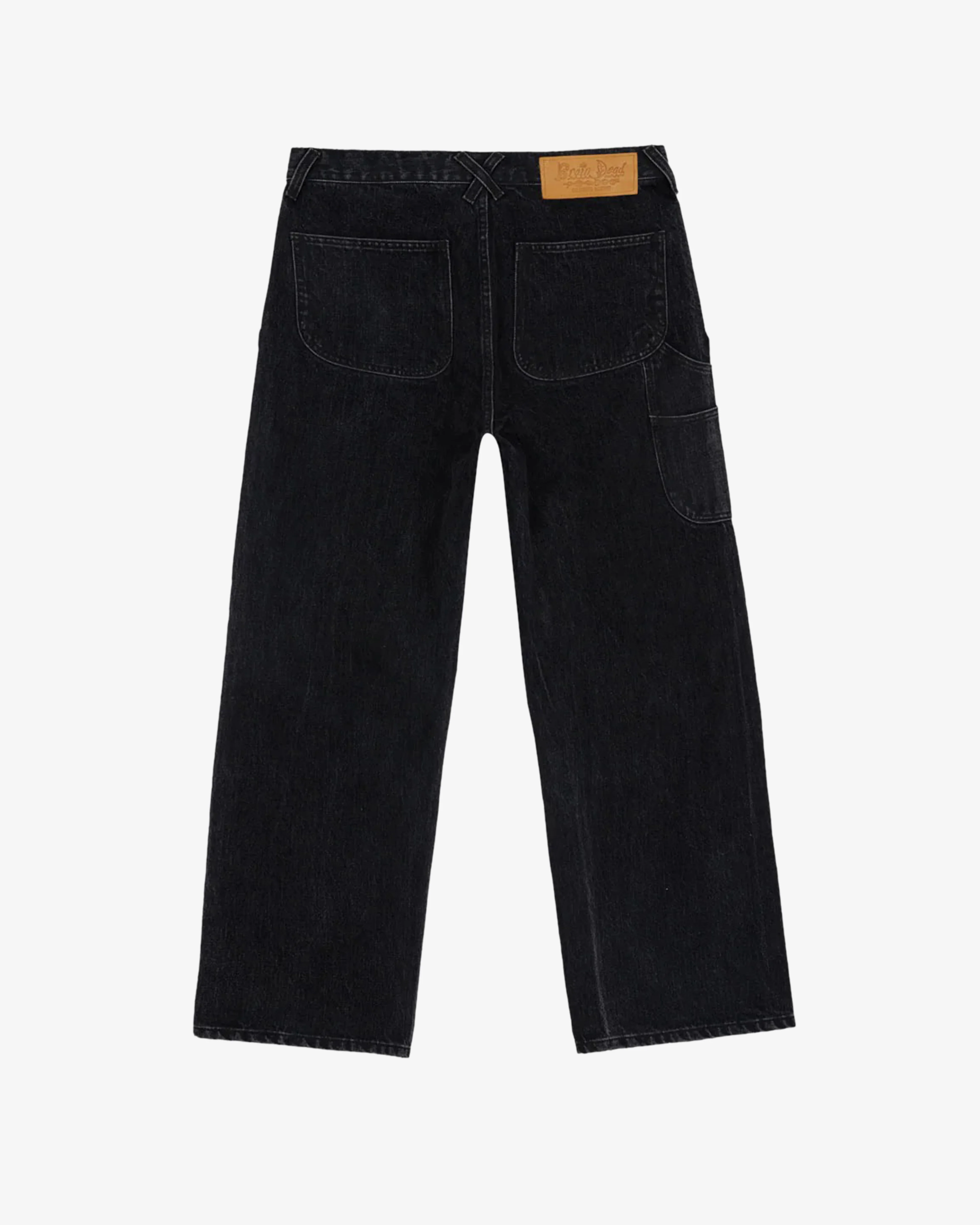 Brain Dead - Men's Type 02 14.5oz Denim Pant - (Washed Black) view 2, Click to Zoom in