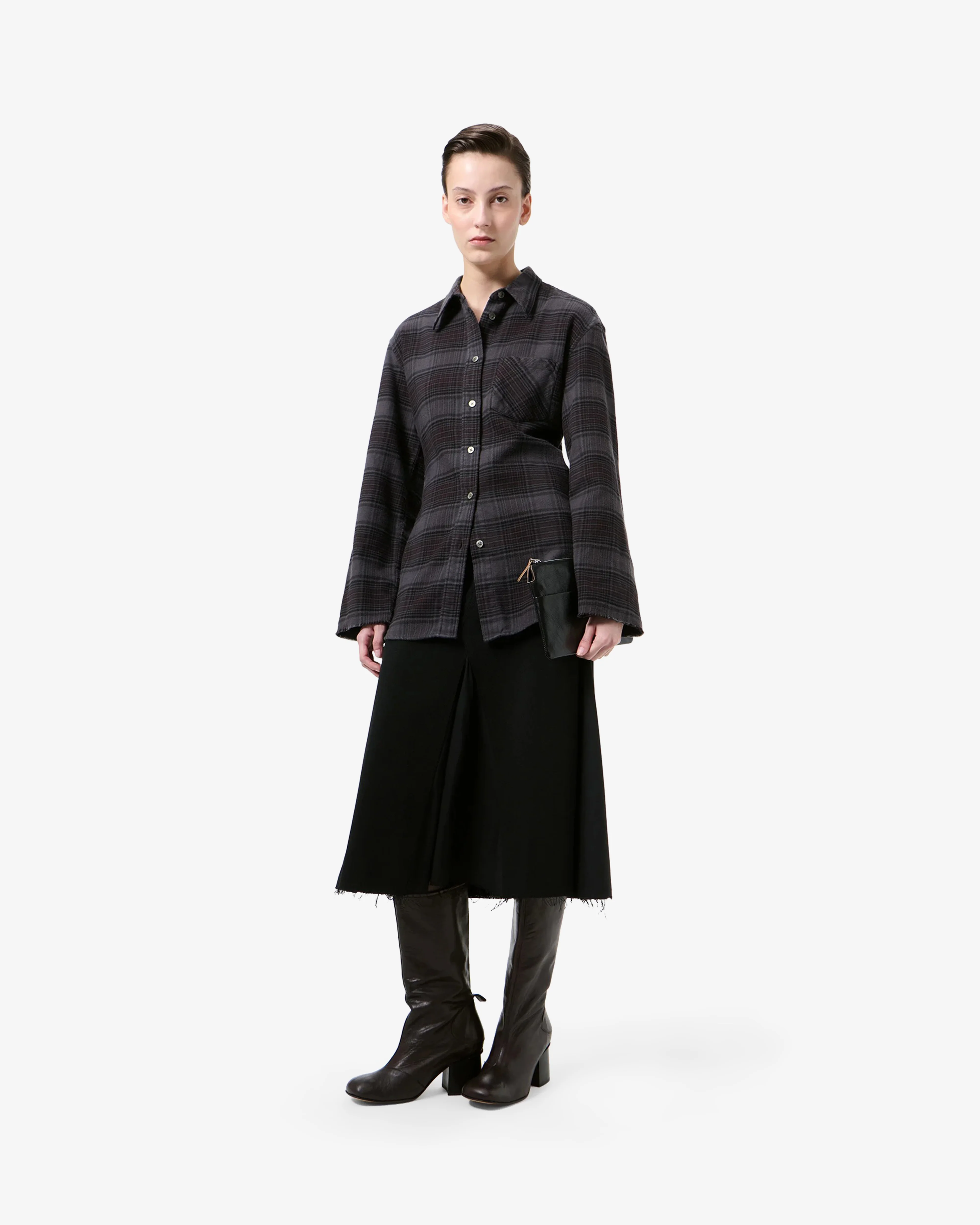 Our Legacy - Women's Daisy Shirt - (Faded Nocturne Check Flannel)