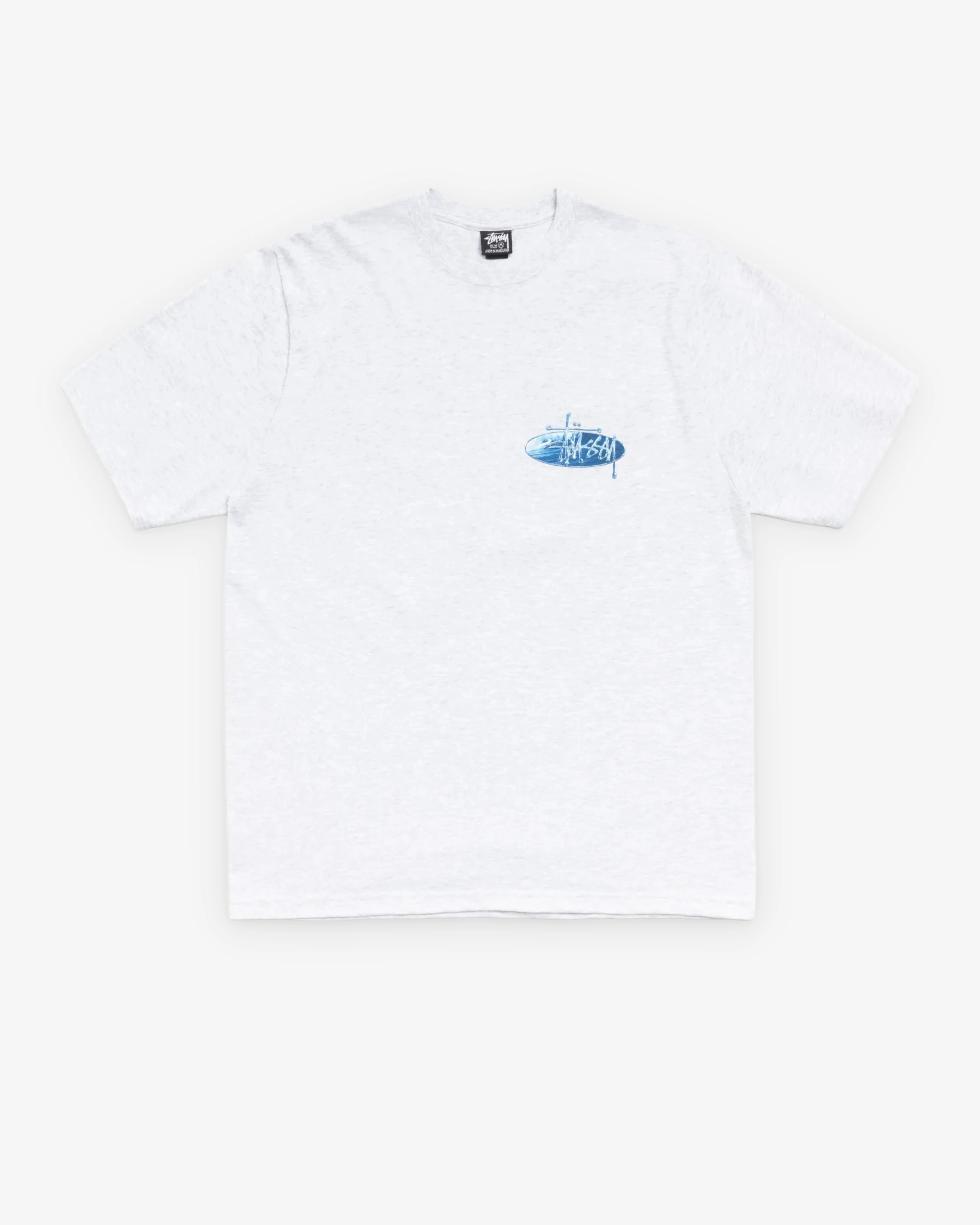Stüssy - Men's Wave Oval Tee - (Ash Heather)