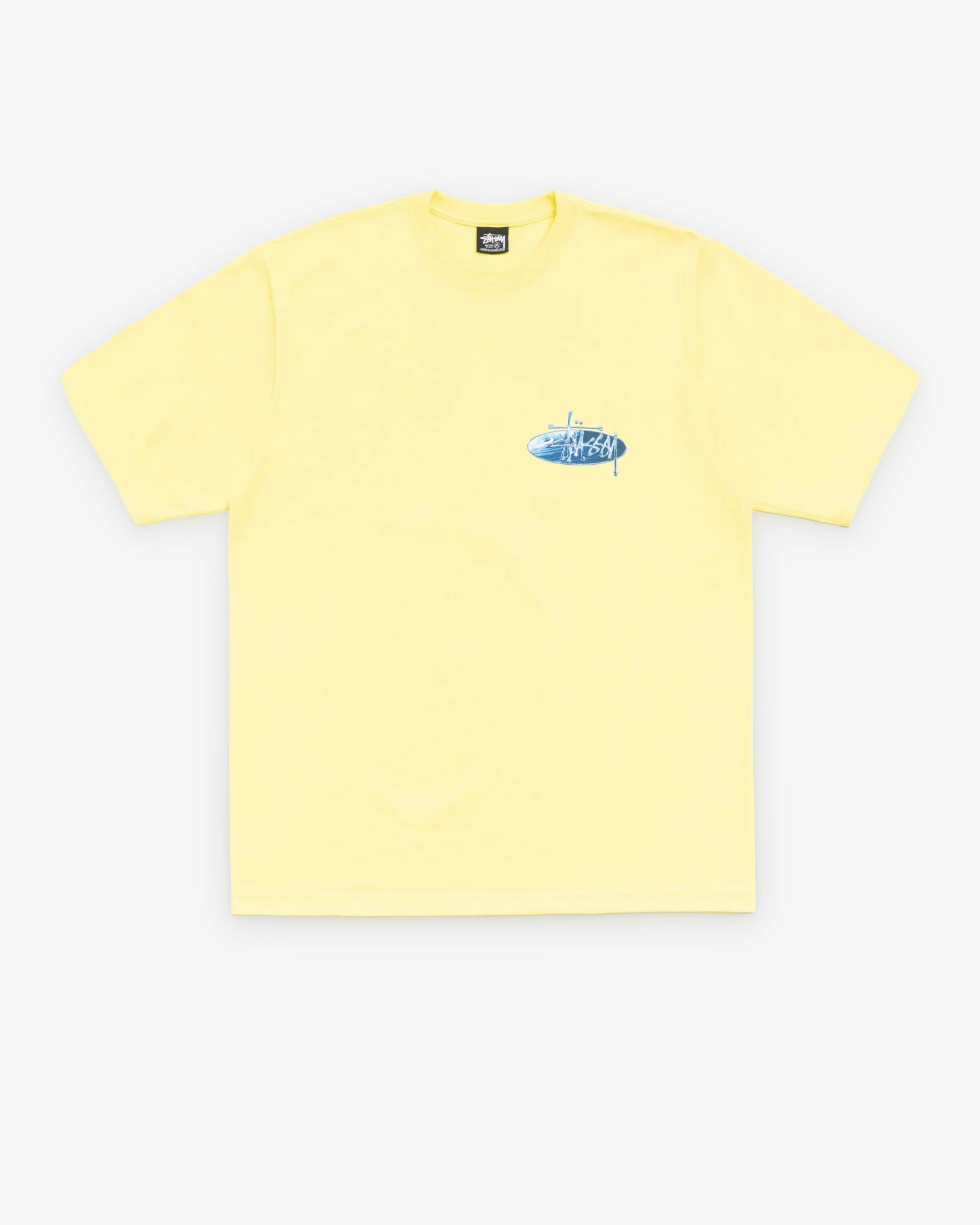 Stüssy - Men's Wave Oval Tee - (Lemon)