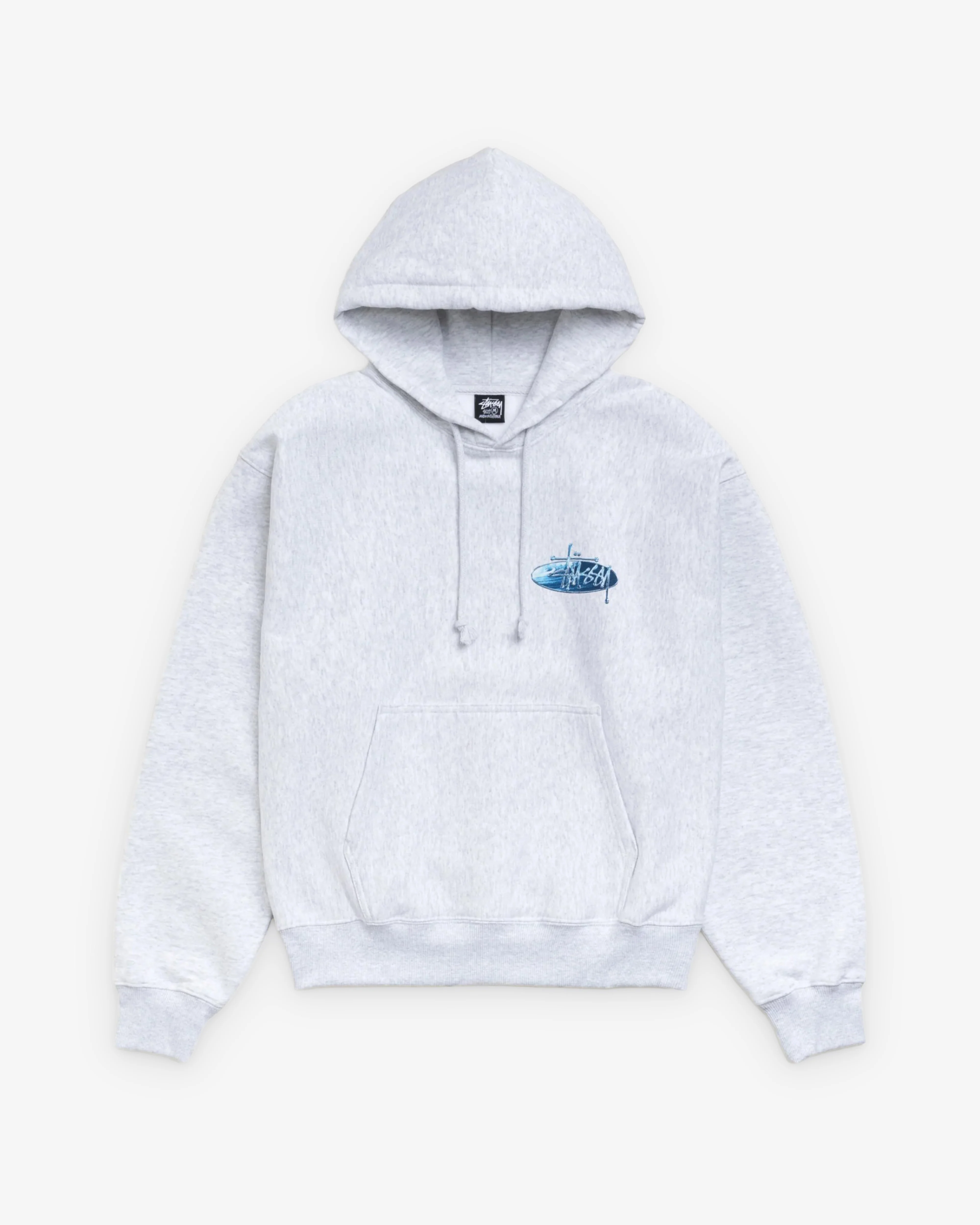 Stüssy - Men's Wave Oval Hood - (Ash Heather)