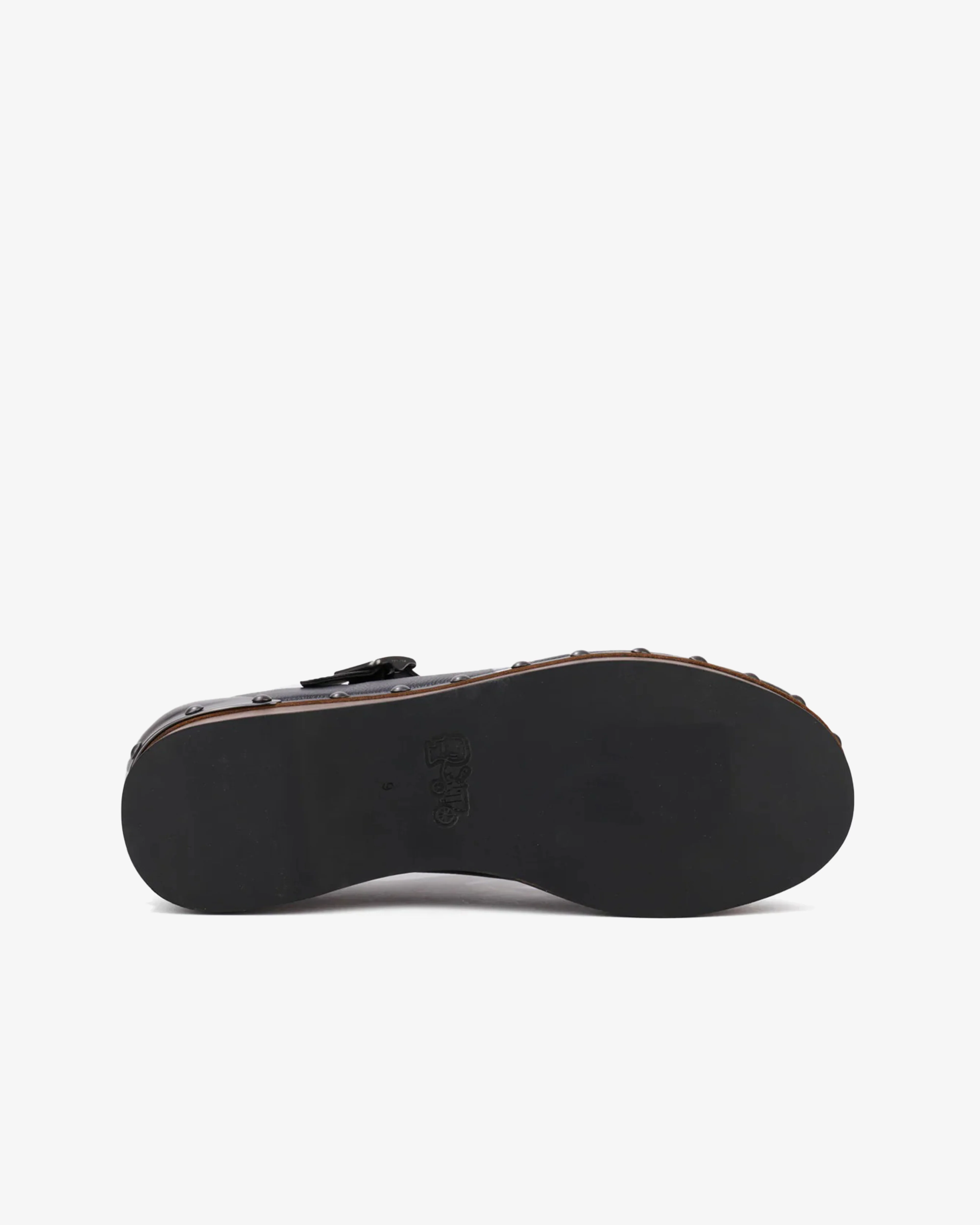 Brain Dead - Women's Coach Leather Wooden Mary Jane - (Black)