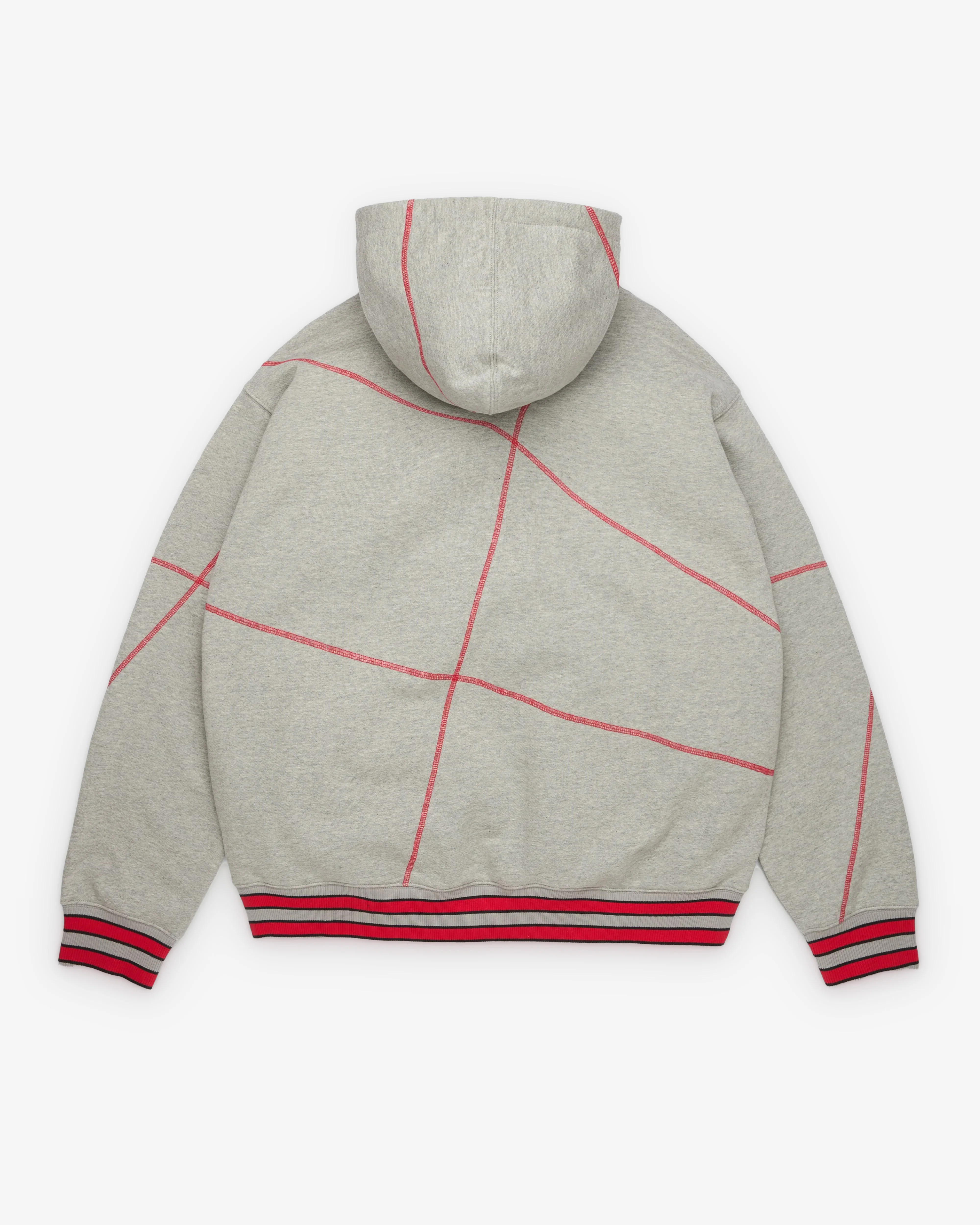 Denim Tears - Men's Virginia Overlock Stitch Hoodie - (Grey)