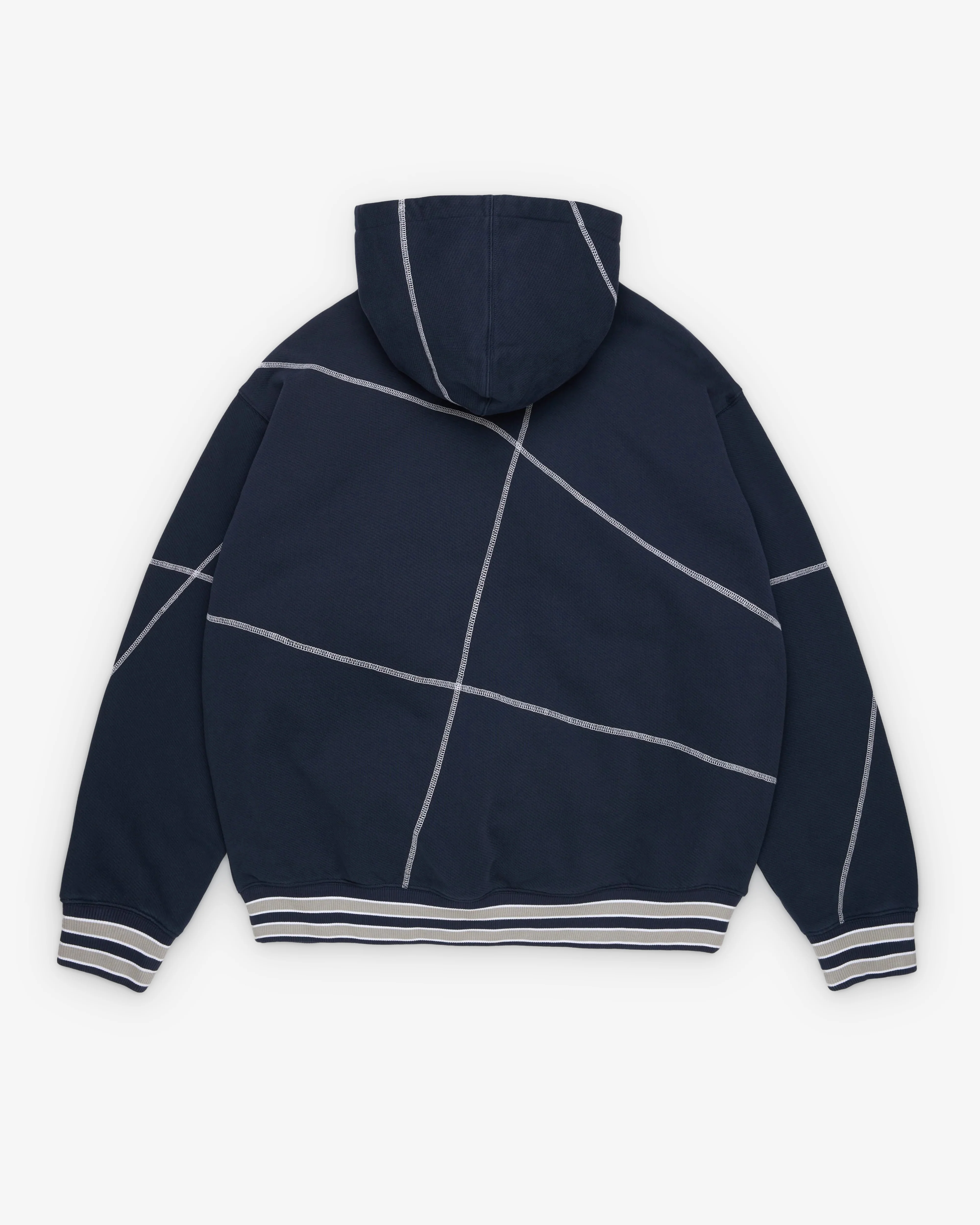 Denim Tears - Men's Virginia Overlock Stitch Hoodie - (Navy)