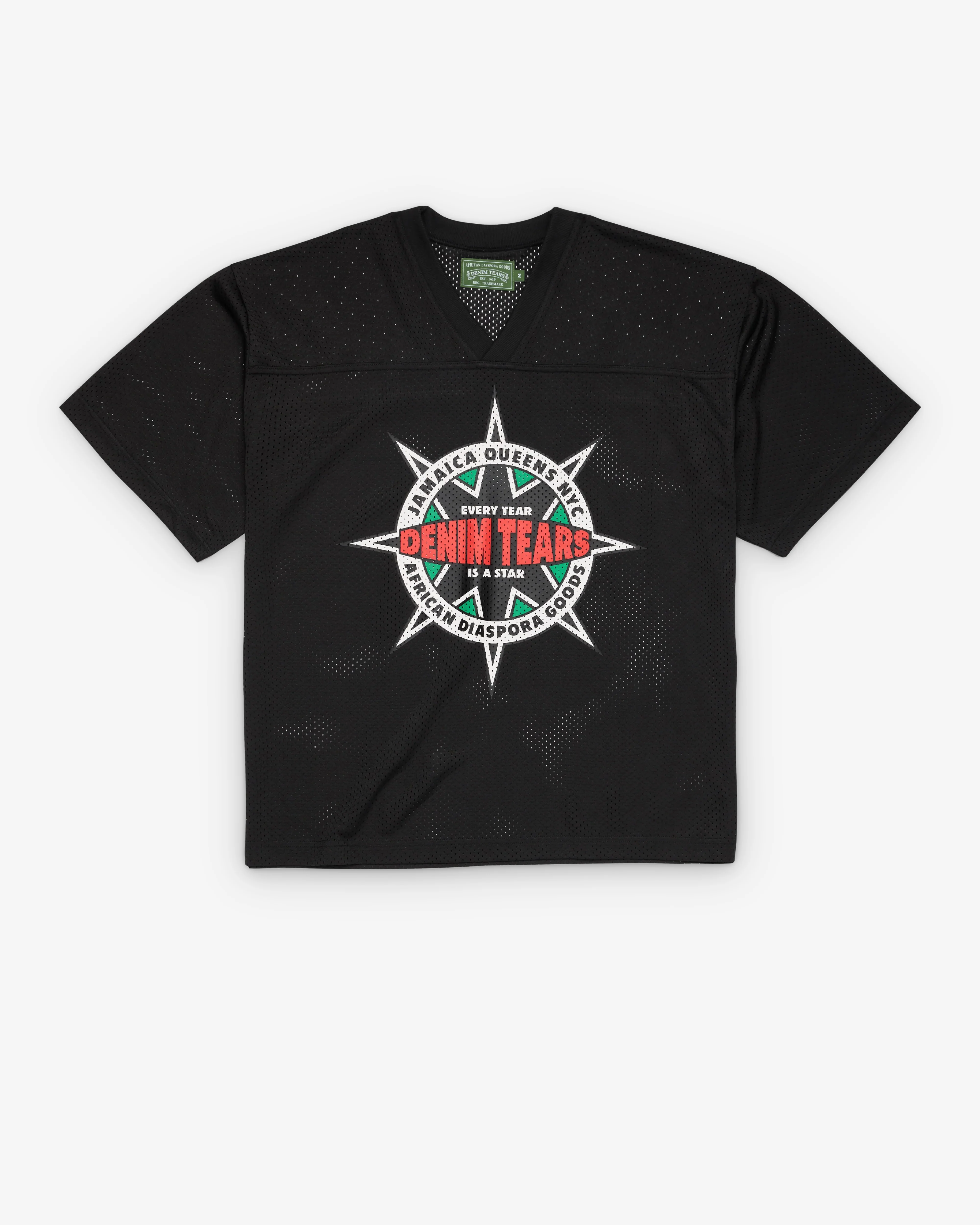 Denim Tears - Men's Every Star Football Jersey - (Black)