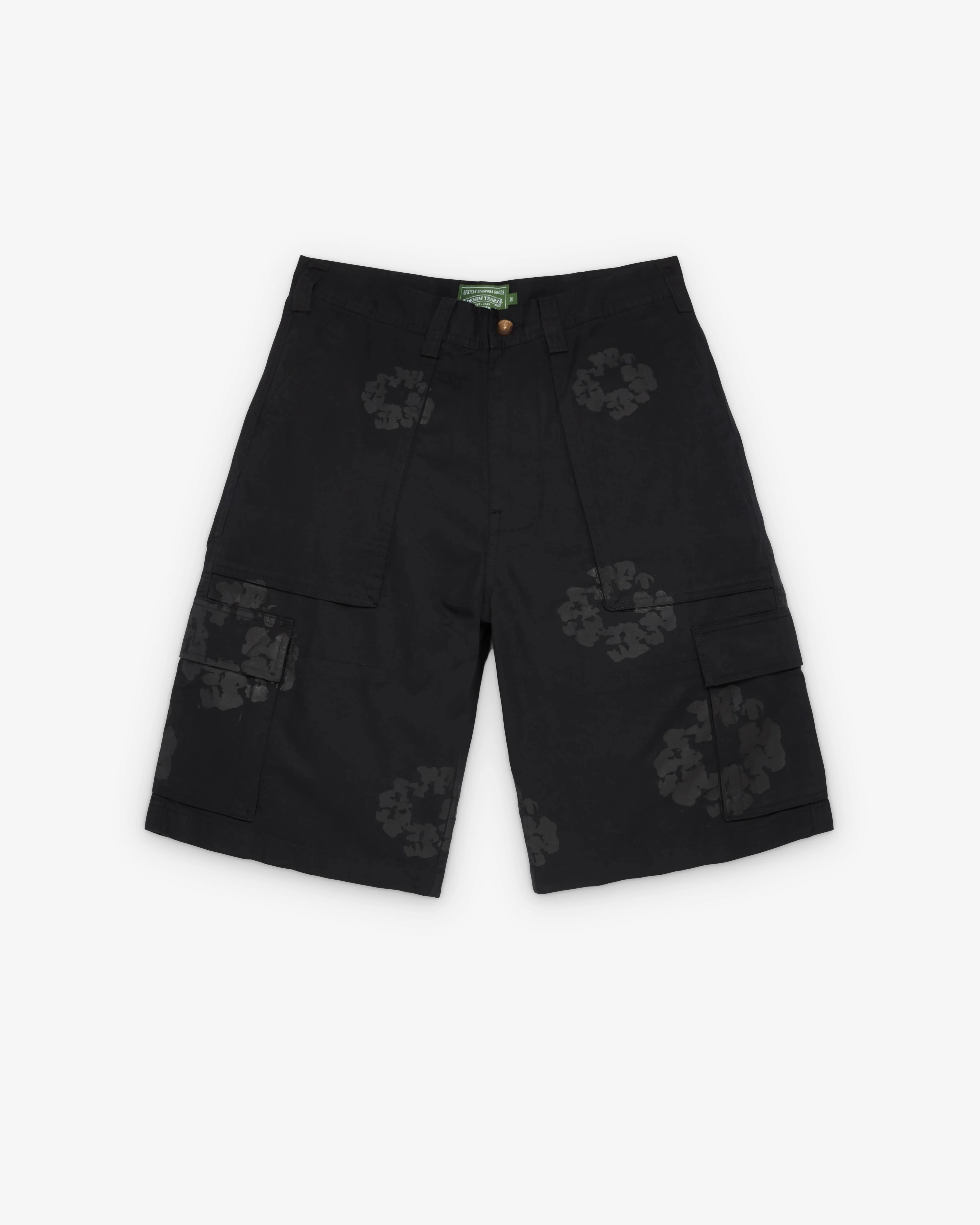 Denim Tears - Men's Cotton Wreath Cargo Short - (Black)