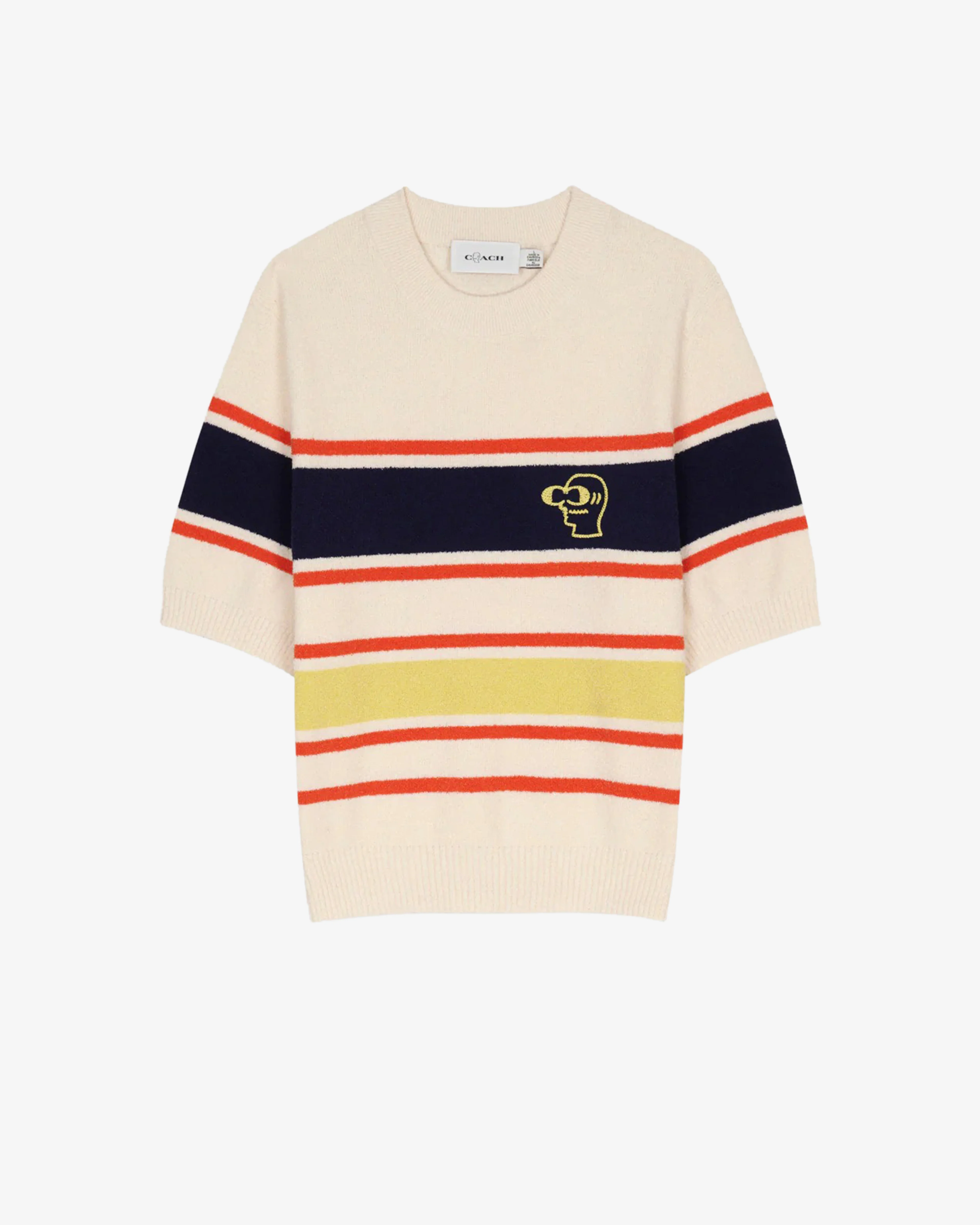 Brain Dead - Women's Coach Striped Knit Top - (Cream)