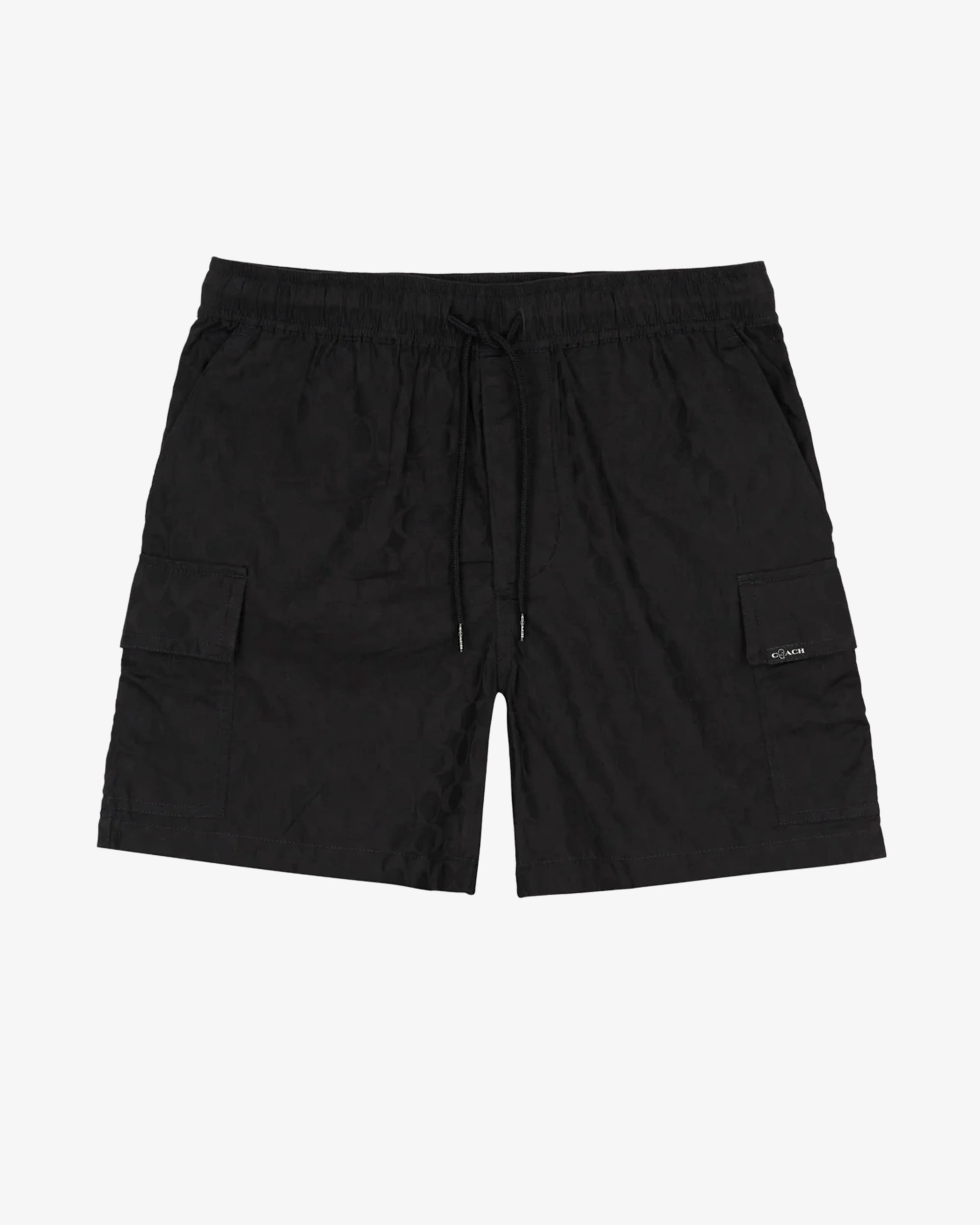 Brain Dead - Men's Coach Signature Camp Shorts - (Black) view 1, Click to Zoom in