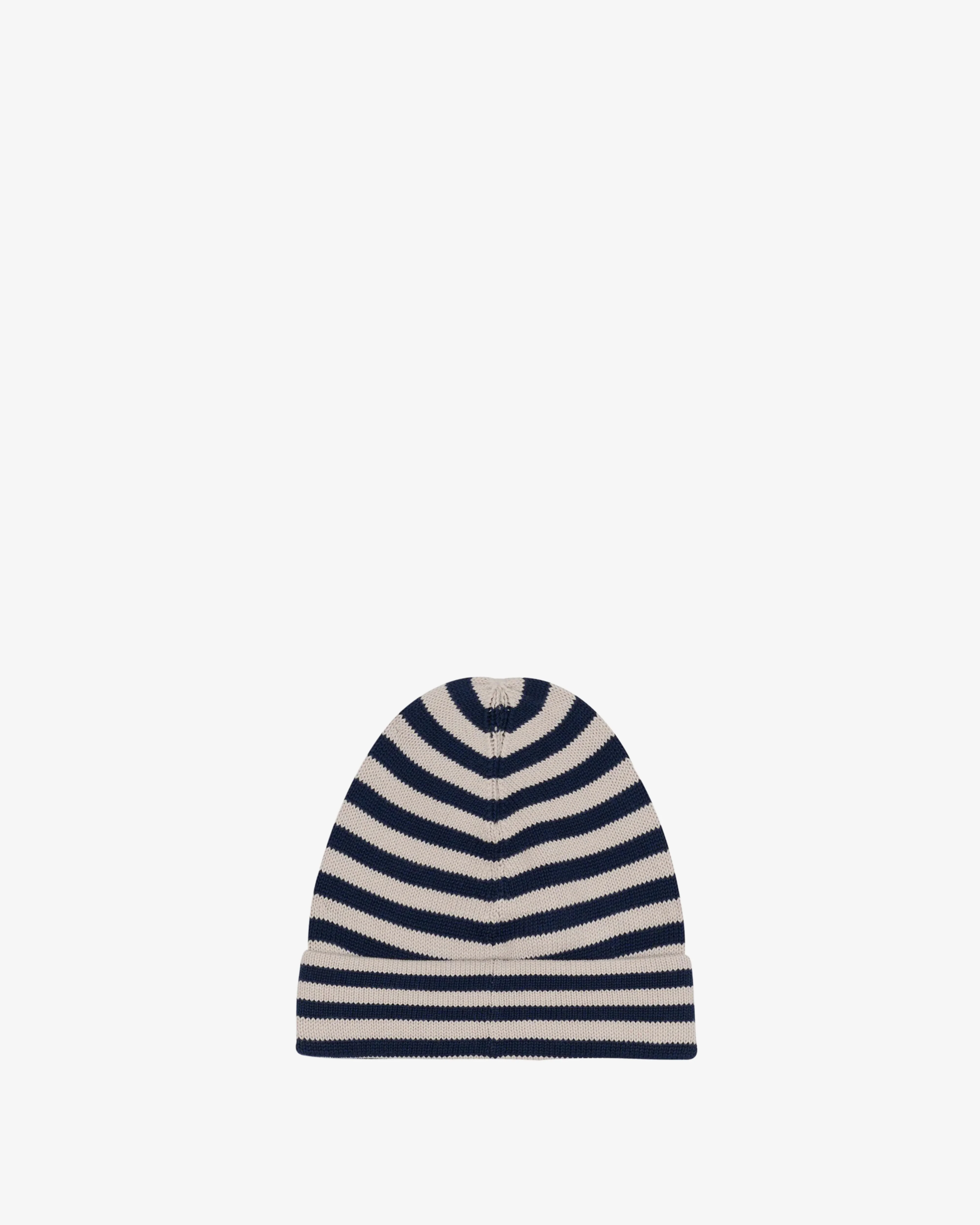 Brain Dead - Men's APC Striped Cotton Beanie - (Navy)