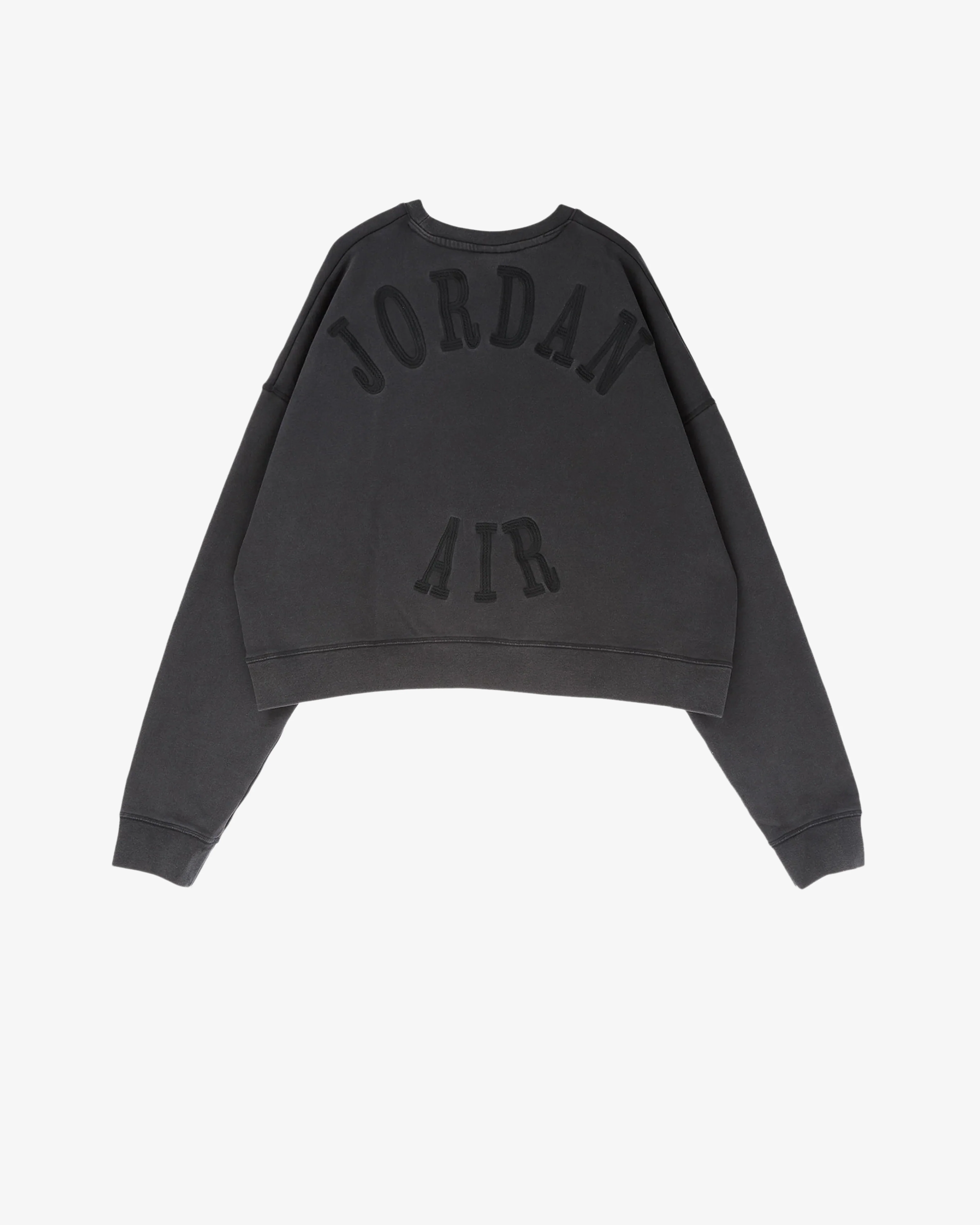 Nike - Men's Jordan X IH Cropped Fleece Crew-Neck Sweatshirt - (Black)