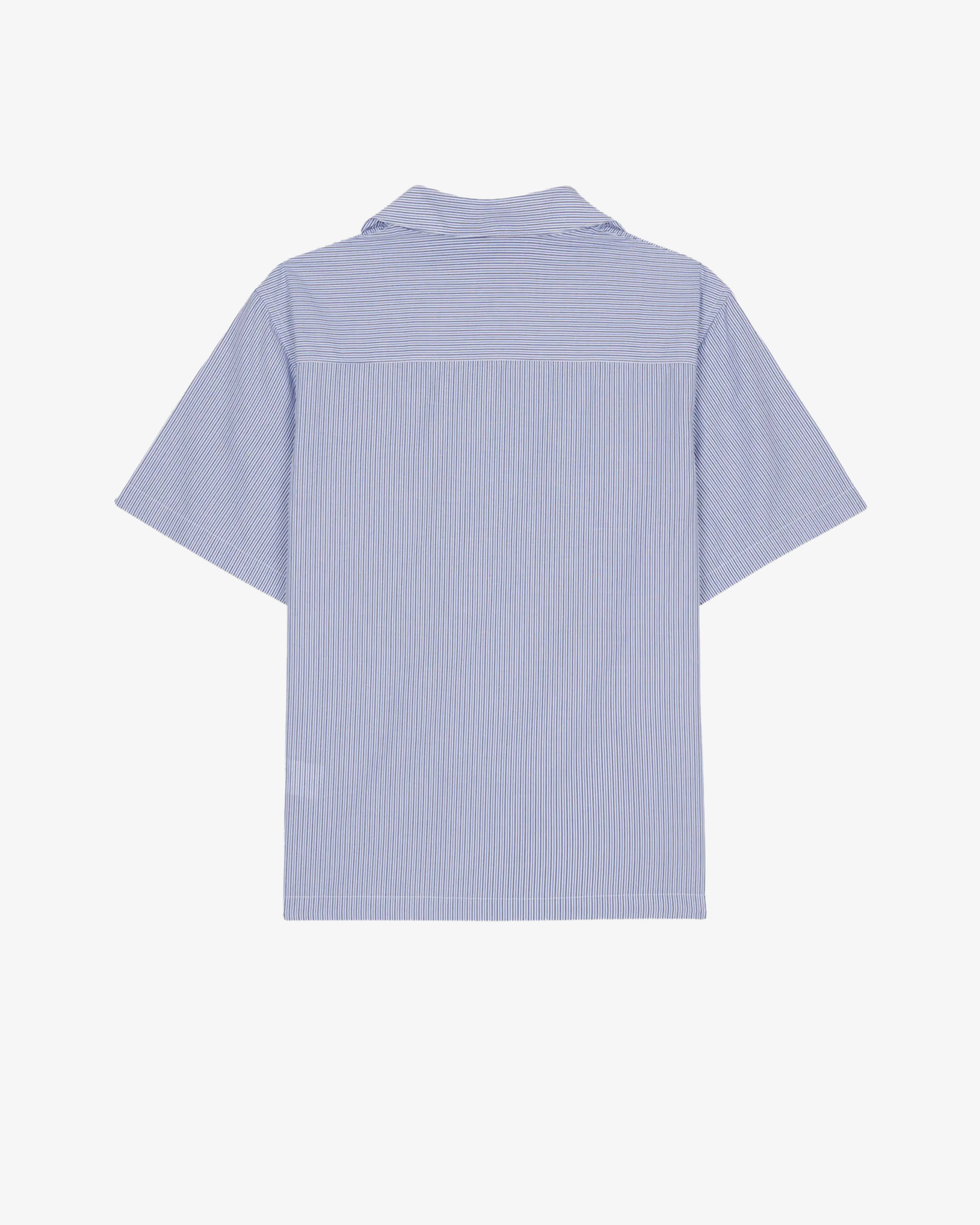 Brain Dead - Women's Darby Dino Short Sleeve Button Up Shirt - (Light Blue) view 2, Click to Zoom in