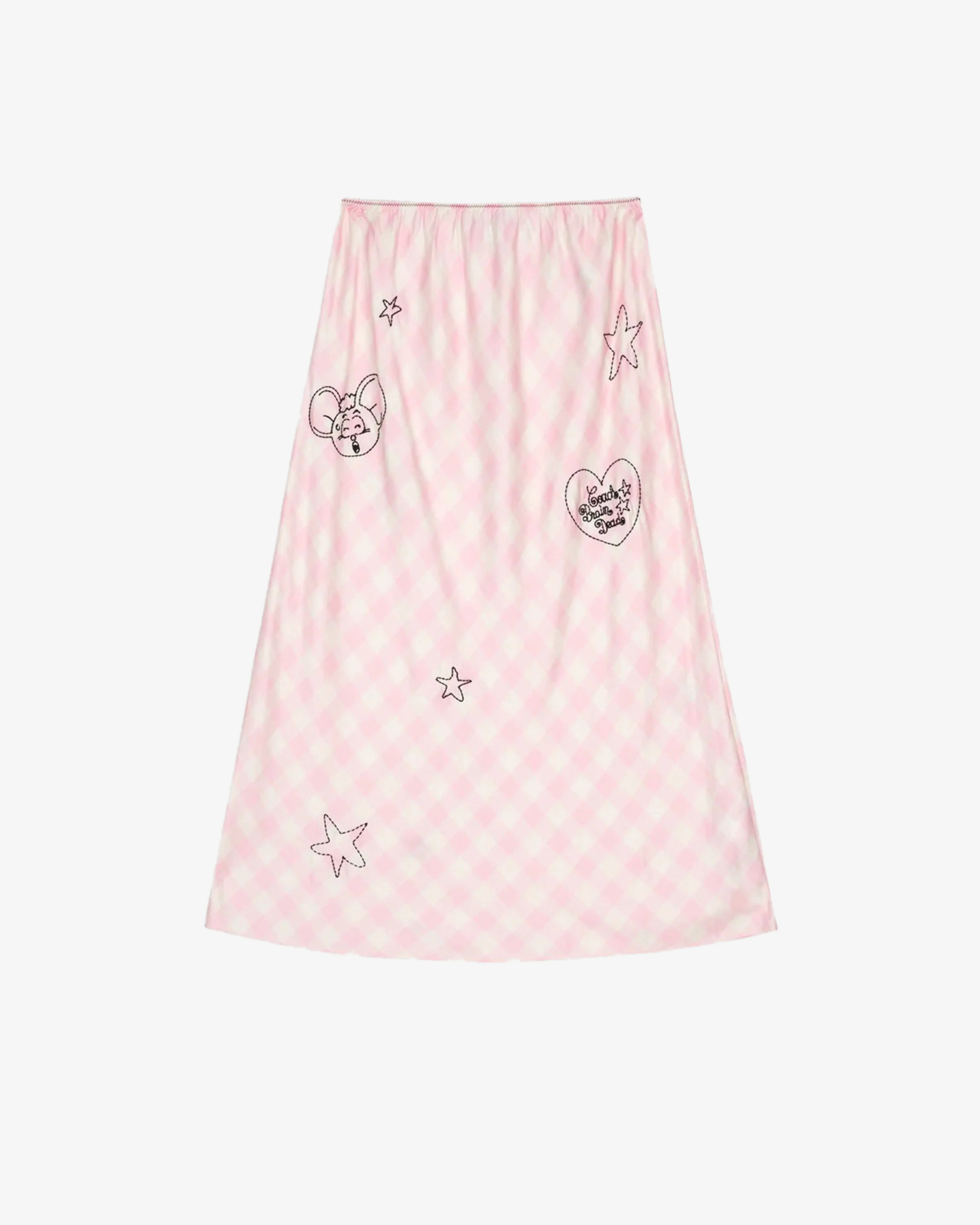 Brain Dead - Women's Coach Embroidered Slip Skirt - (Light Pink)