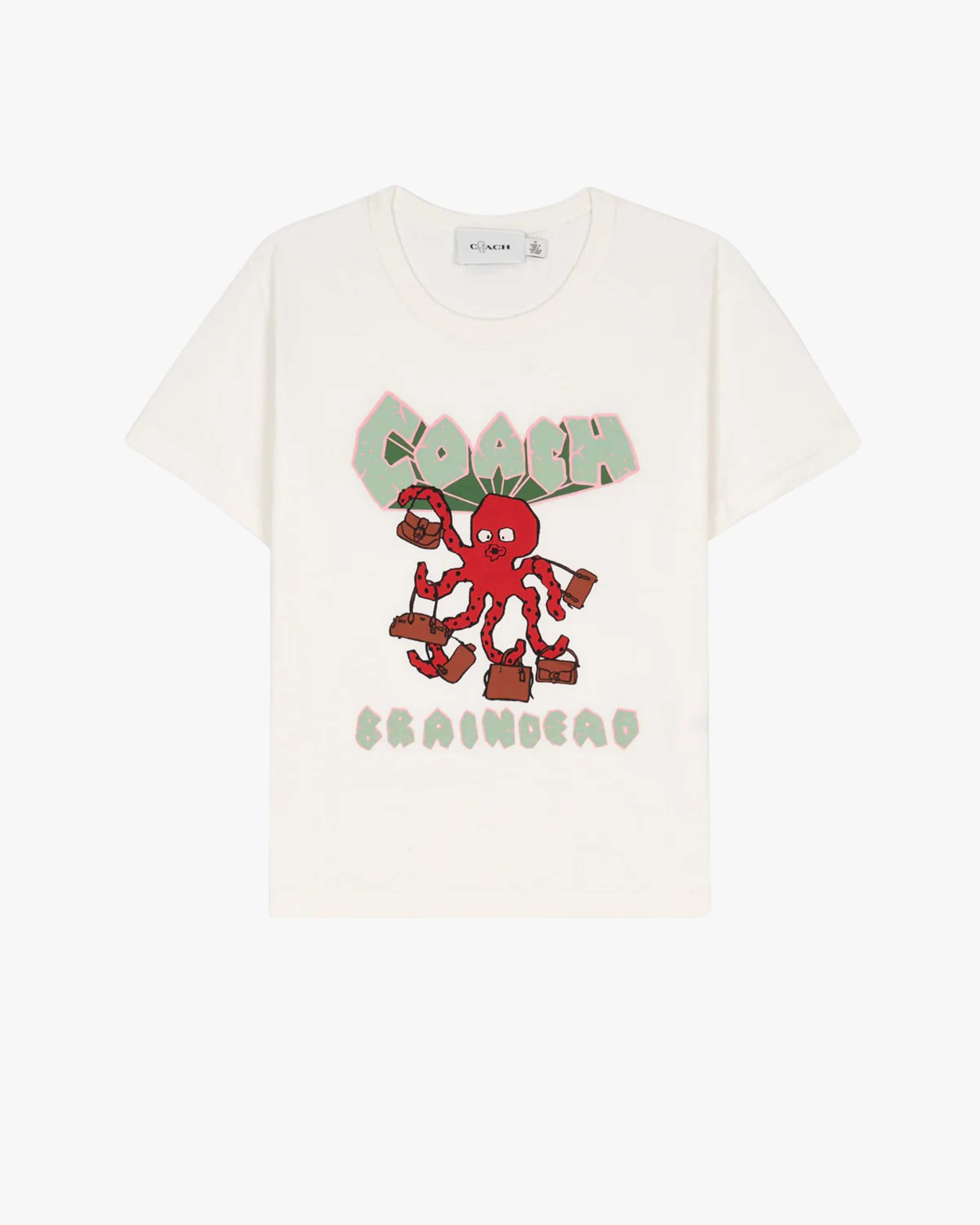 Brain Dead - Women's Coach Graphic 90s T-Shirt - (White)