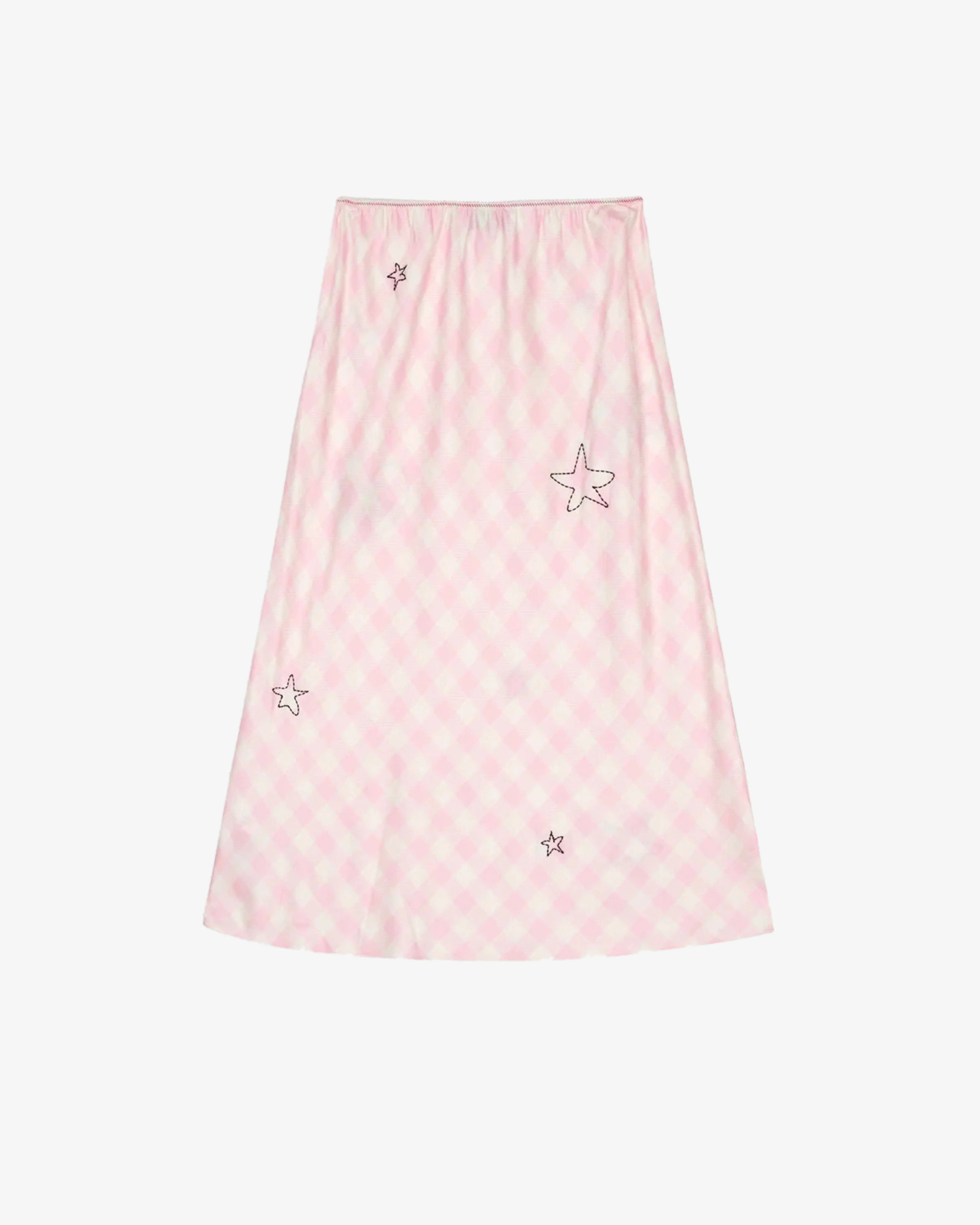 Brain Dead - Women's Coach Embroidered Slip Skirt - (Light Pink)