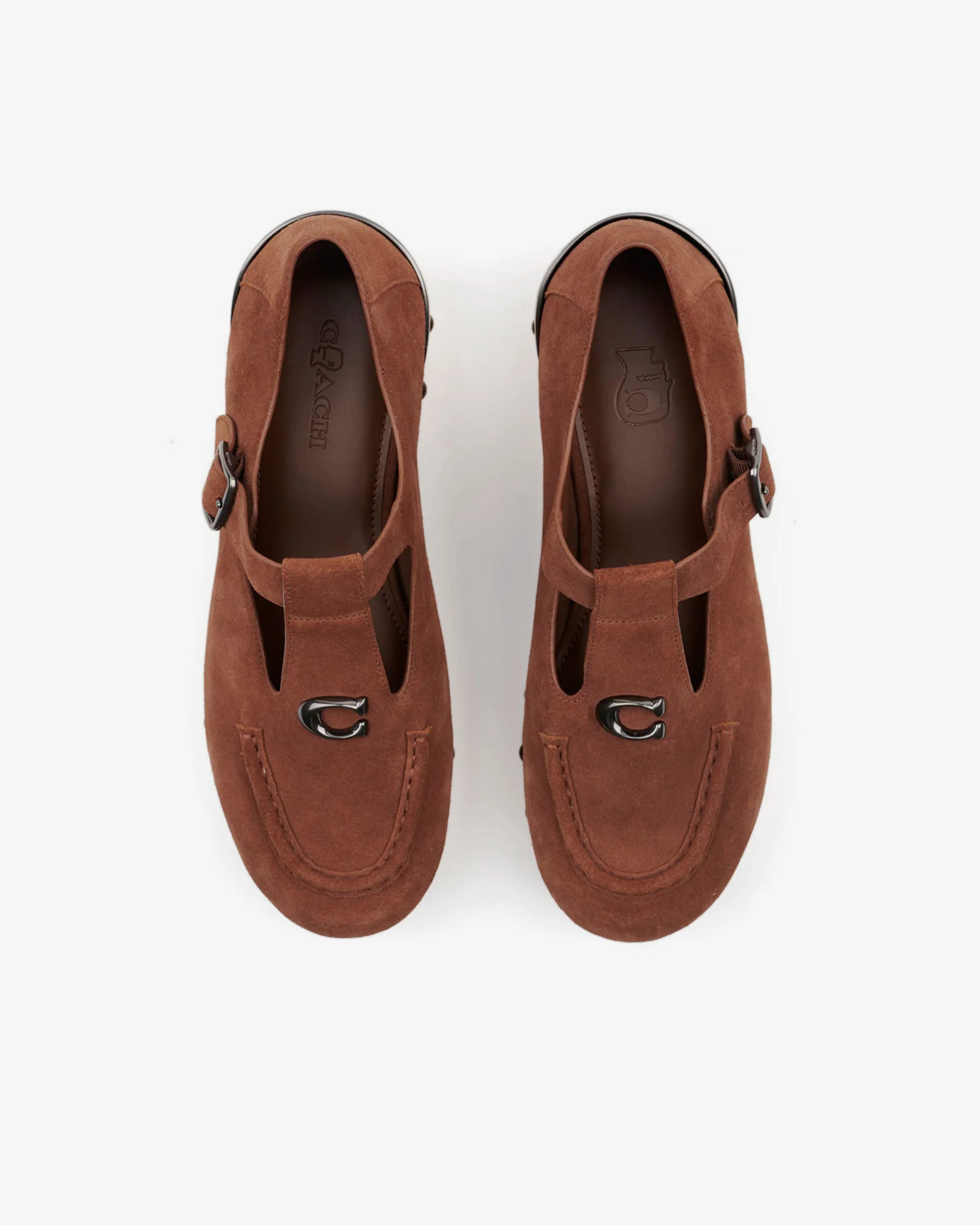 Brain Dead - Women's Coach Suede Wooden Mary Jane - (Vintage Brown)