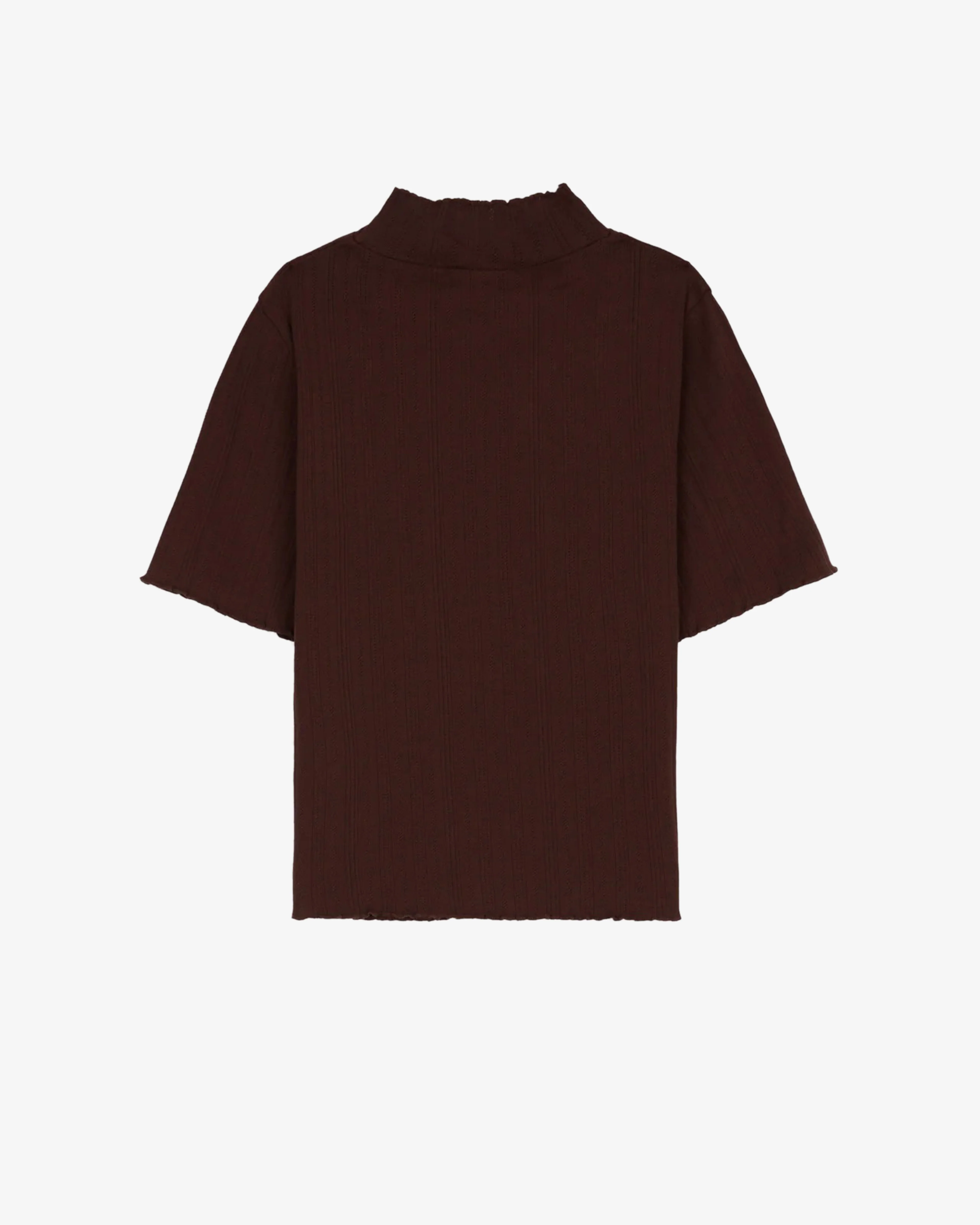 Brain Dead - Women's Coach Pointelle Mockneck Top - (Brown)