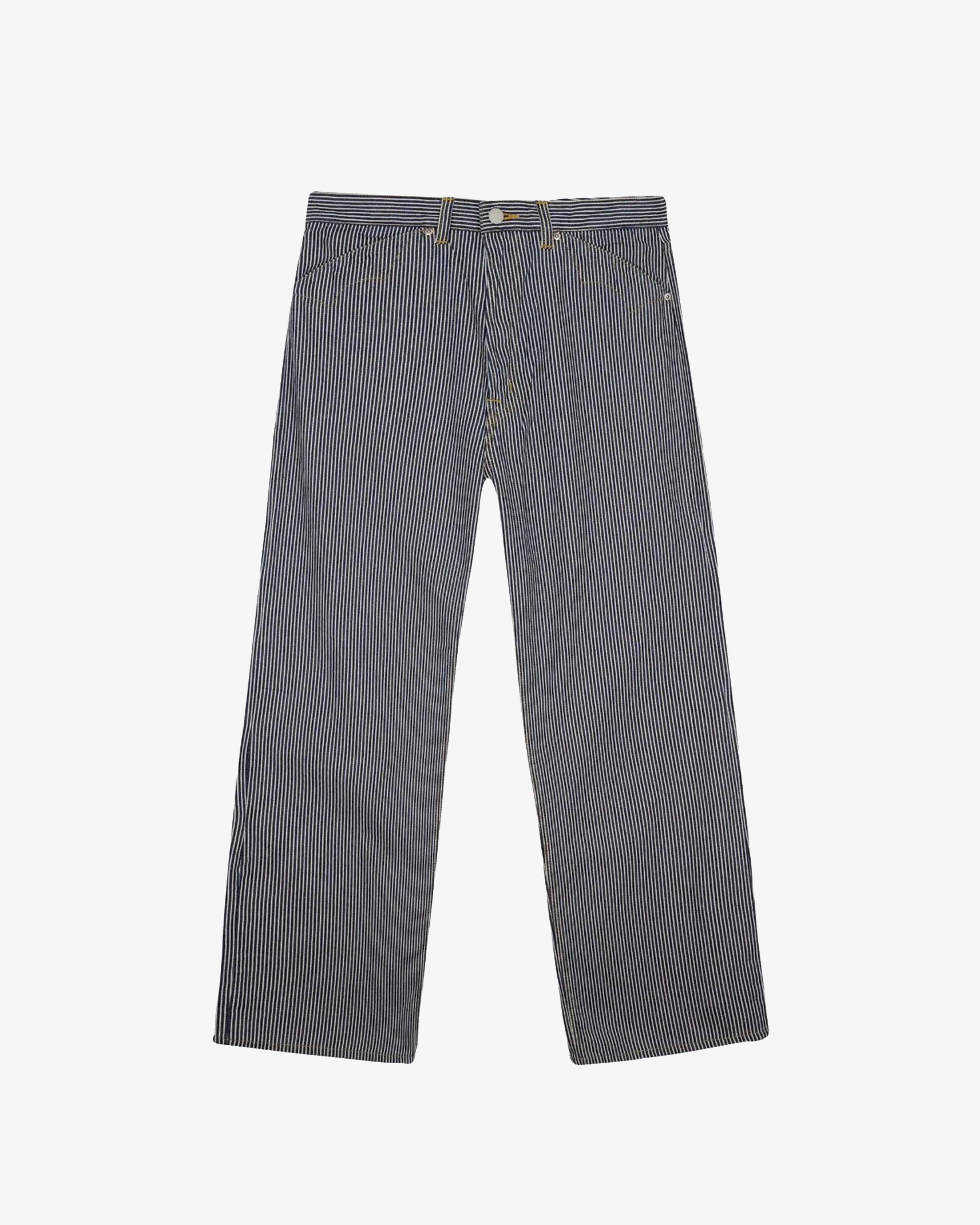 Brain Dead - Men's Type 00 Hickory Stripe Denim Pant - (Navy)